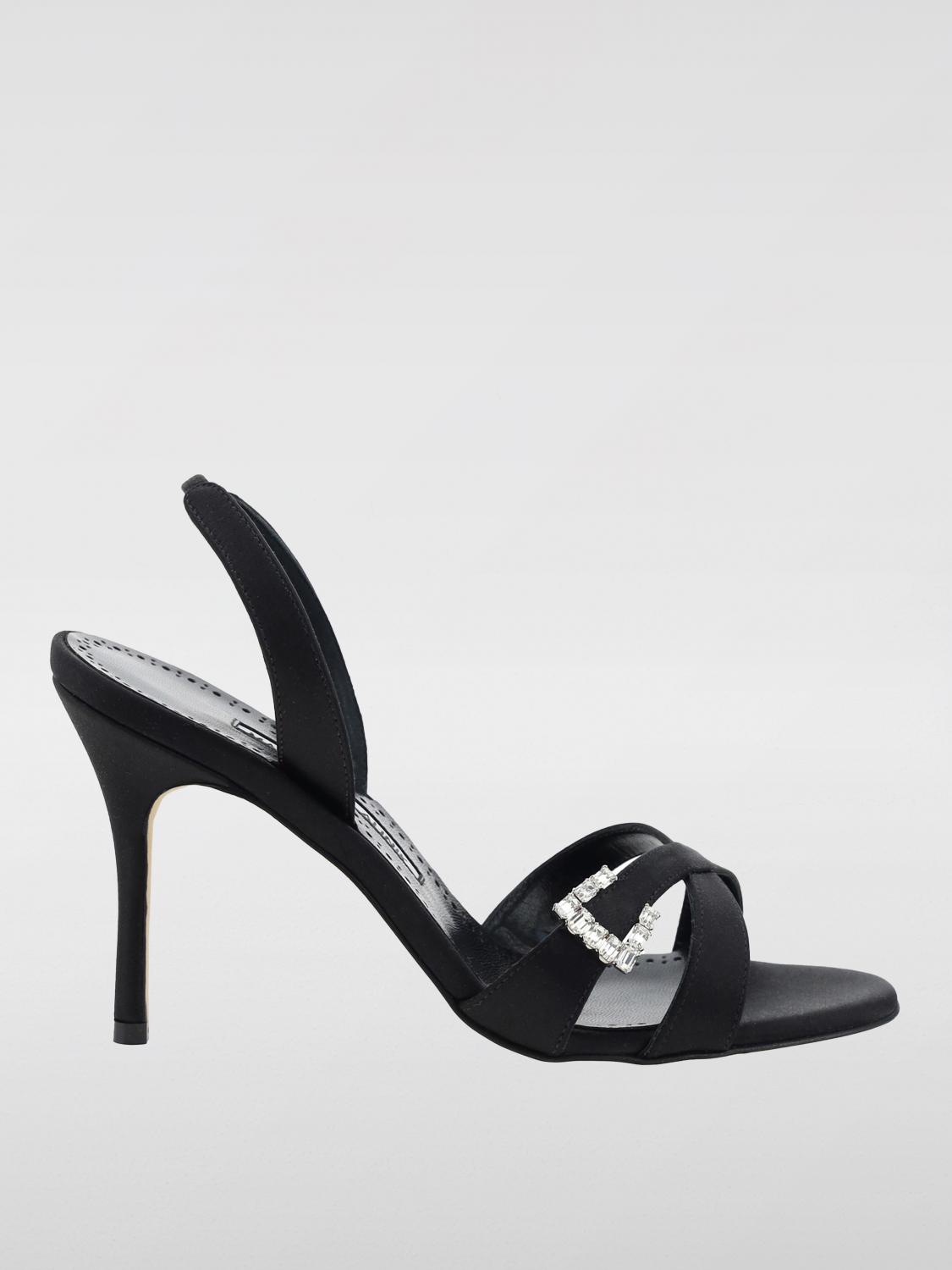 Manolo Blahnik Heeled Sandals MANOLO BLAHNIK Woman color Black