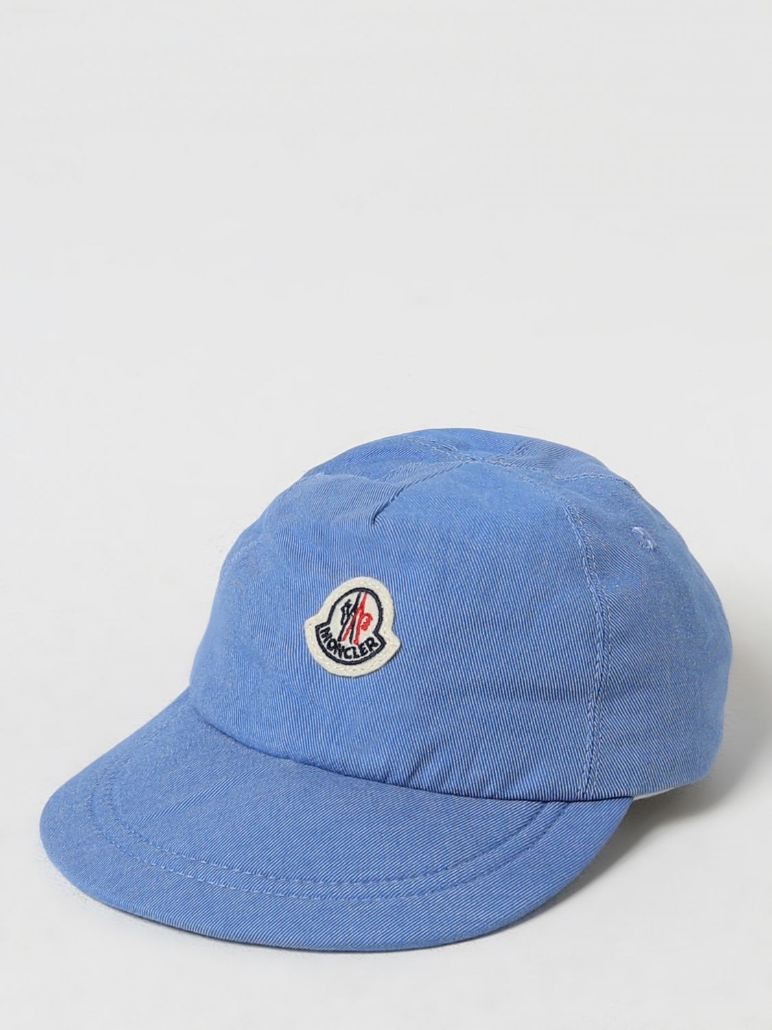 Moncler Hat MONCLER Kids color Gnawed Blue