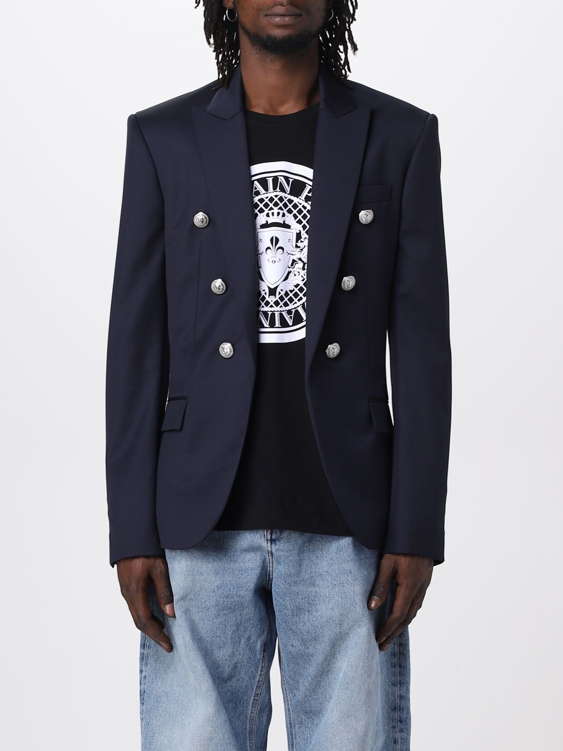 Balmain Blazer BALMAIN Men colour Blue