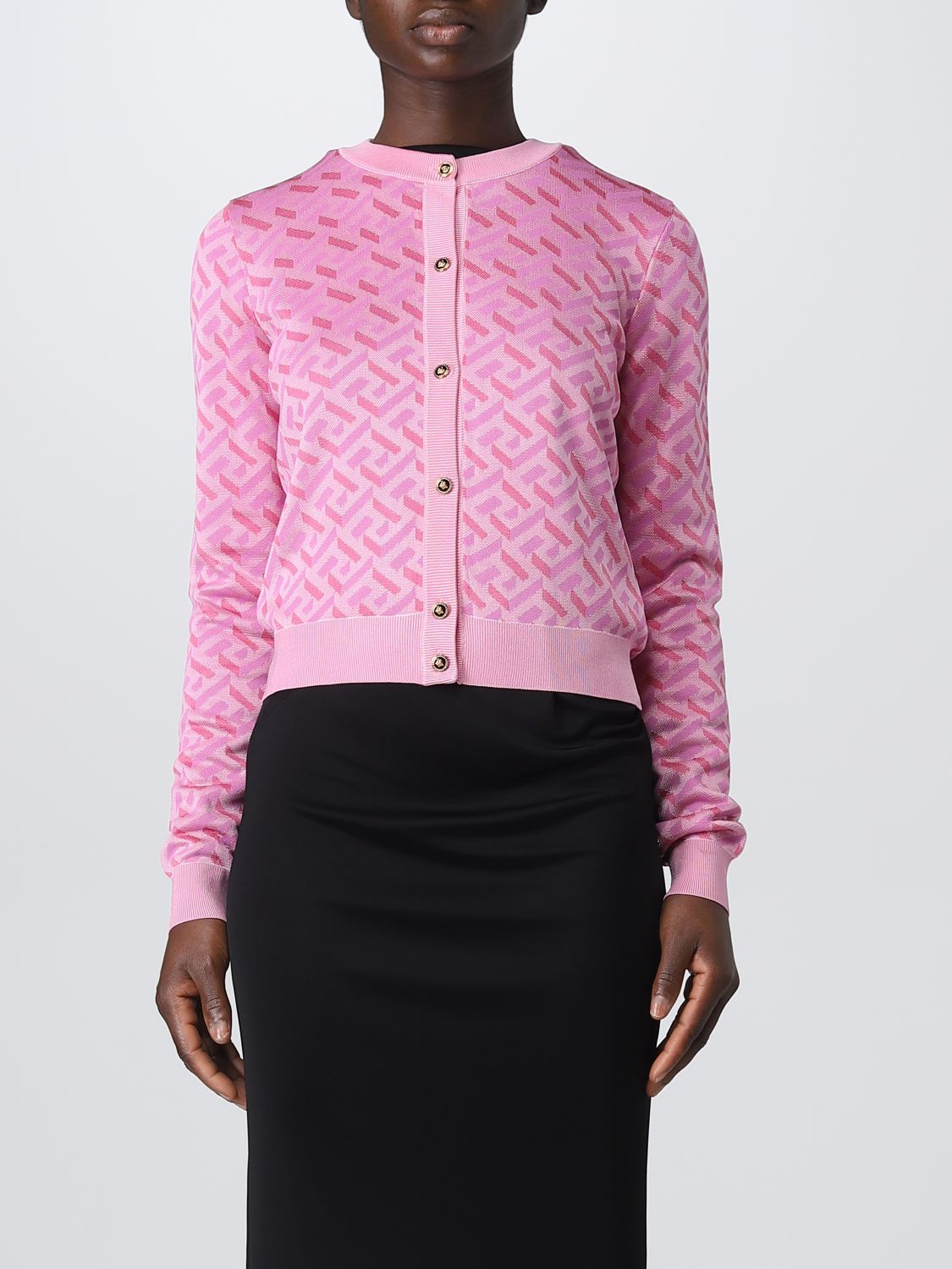 Versace Cardigan VERSACE Woman colour Pink