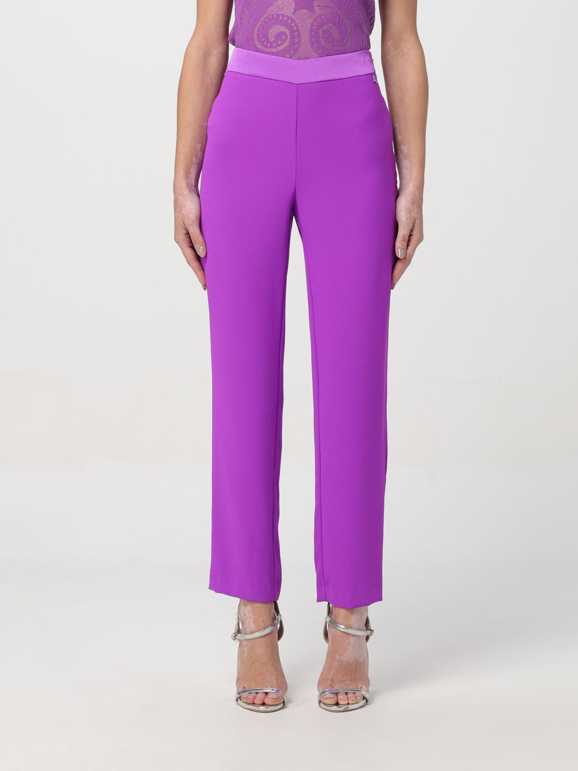 Actitude Twinset Trousers ACTITUDE TWINSET Woman colour Violet