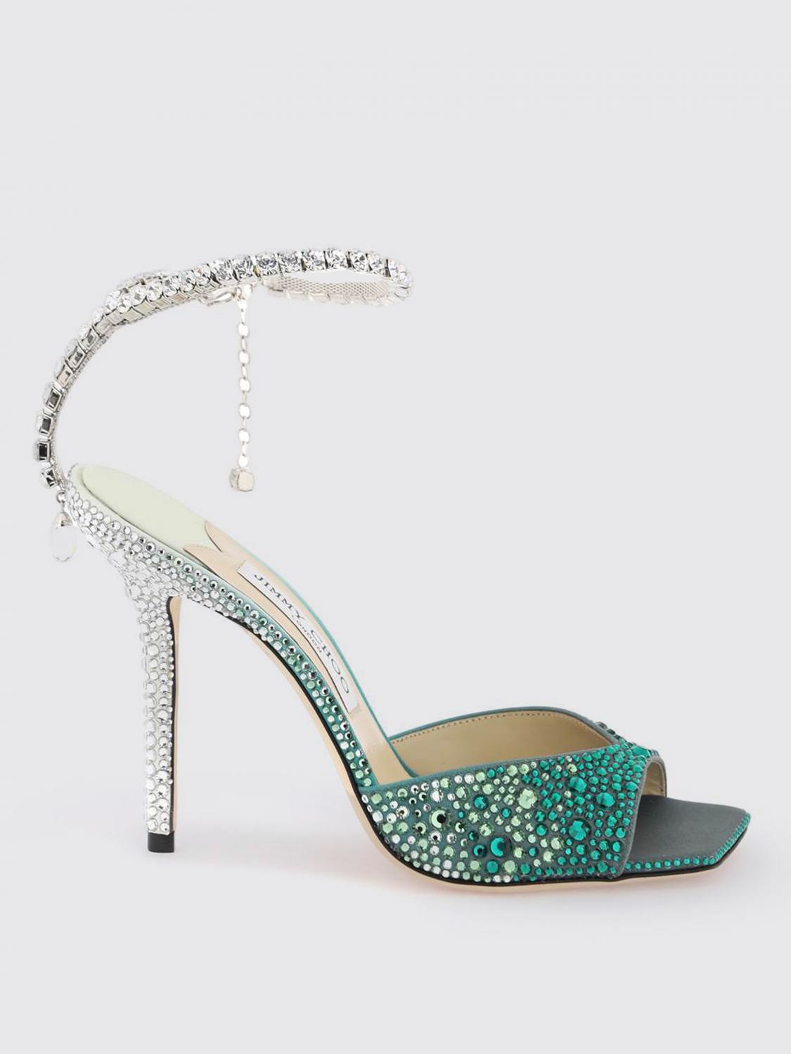 Jimmy Choo Heeled Sandals JIMMY CHOO Woman color Emerald