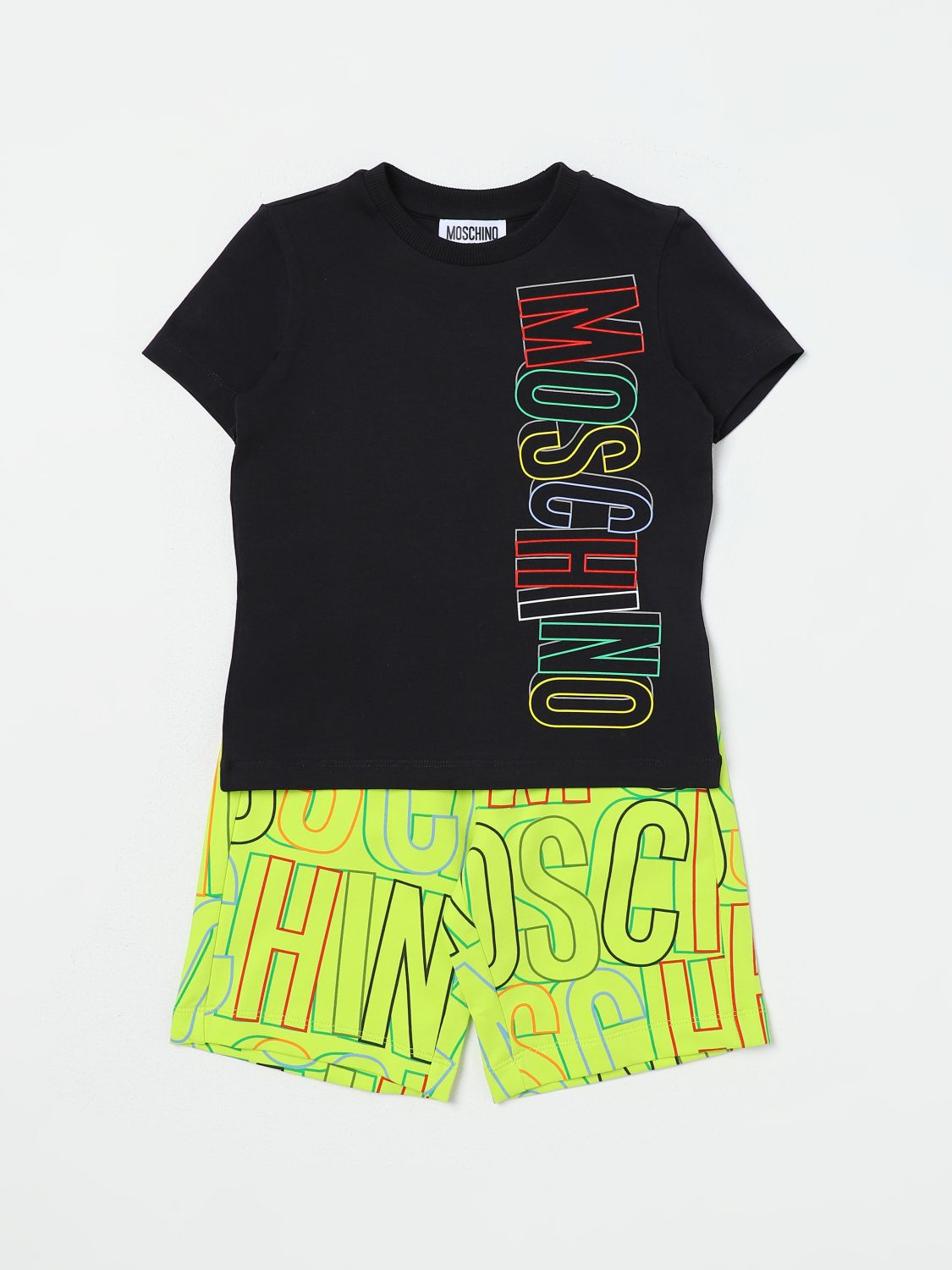  Clothing Set MOSCHINO KID Kids colour Lime