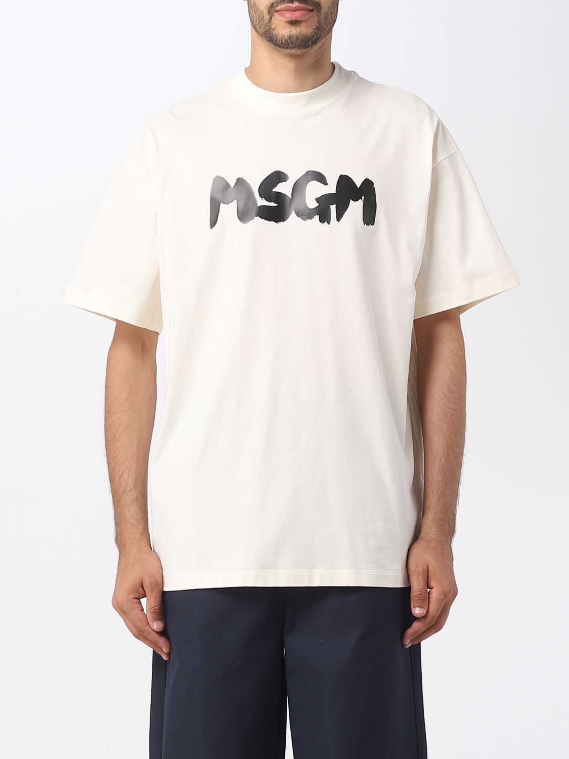 Msgm T-Shirt MSGM Men colour Beige