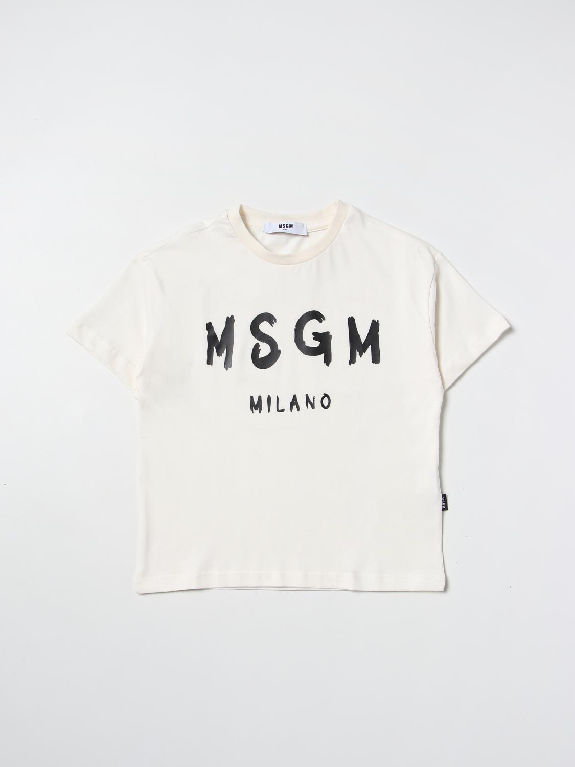 Msgm Kids T-Shirt MSGM KIDS Kids colour Cream