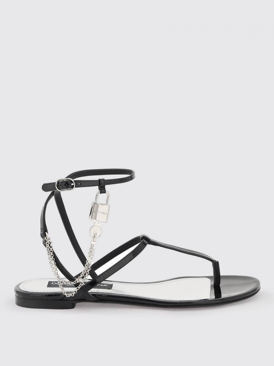 Dolce & Gabbana Flat Sandals DOLCE & GABBANA Woman color Black