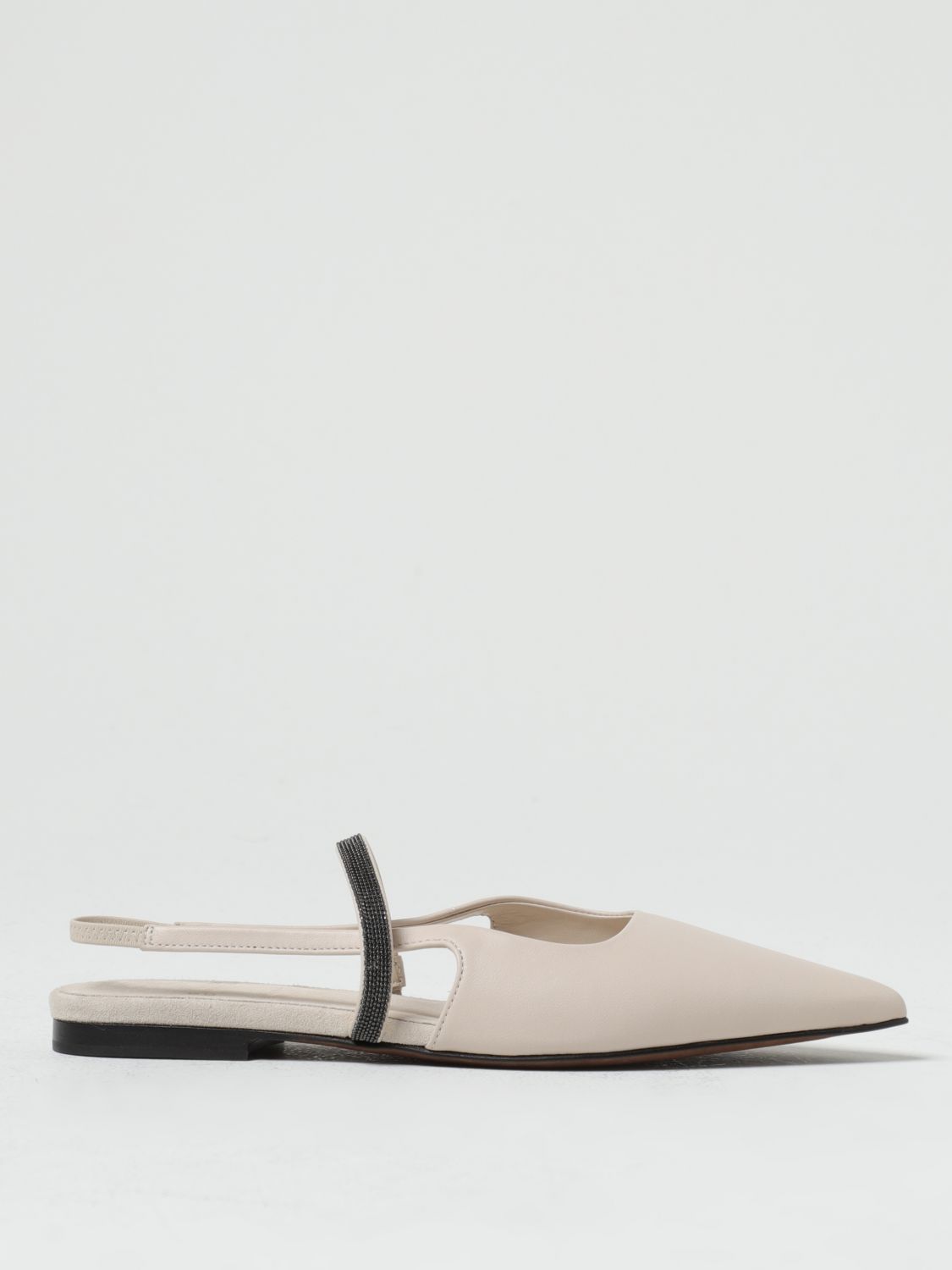 Brunello Cucinelli Flat Shoes BRUNELLO CUCINELLI Woman colour White