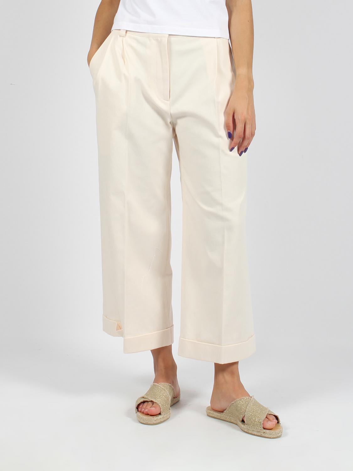 Maison Kitsuné Pants MAISON KITSUNÉ Woman color Yellow Cream