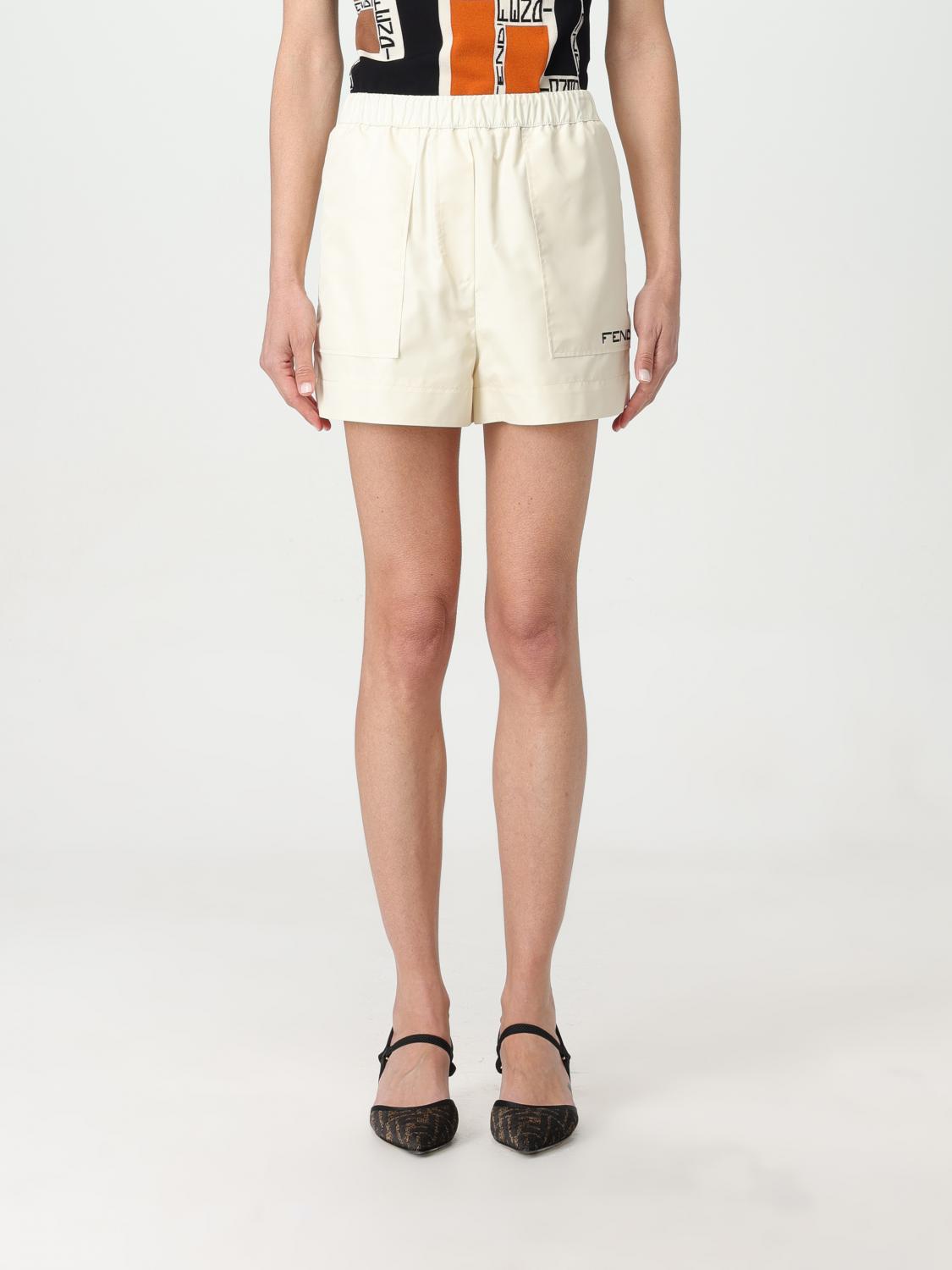 FENDI Short FENDI Woman colour White