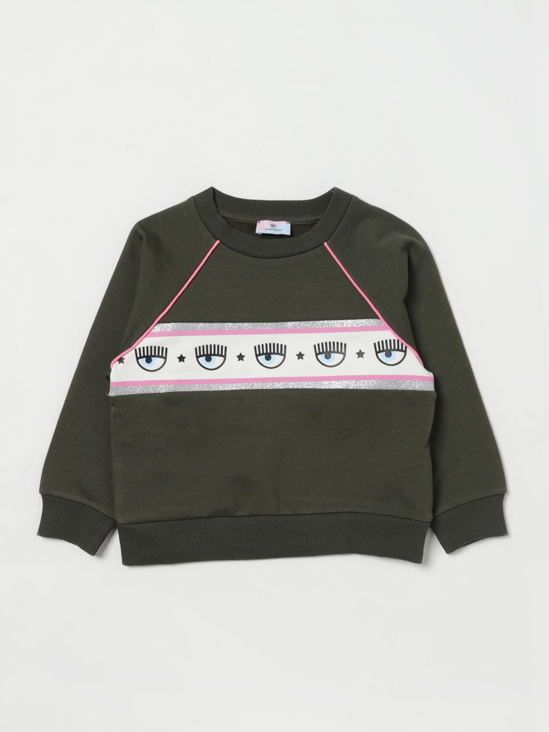 CHIARA FERRAGNI Jumper CHIARA FERRAGNI Kids colour Military