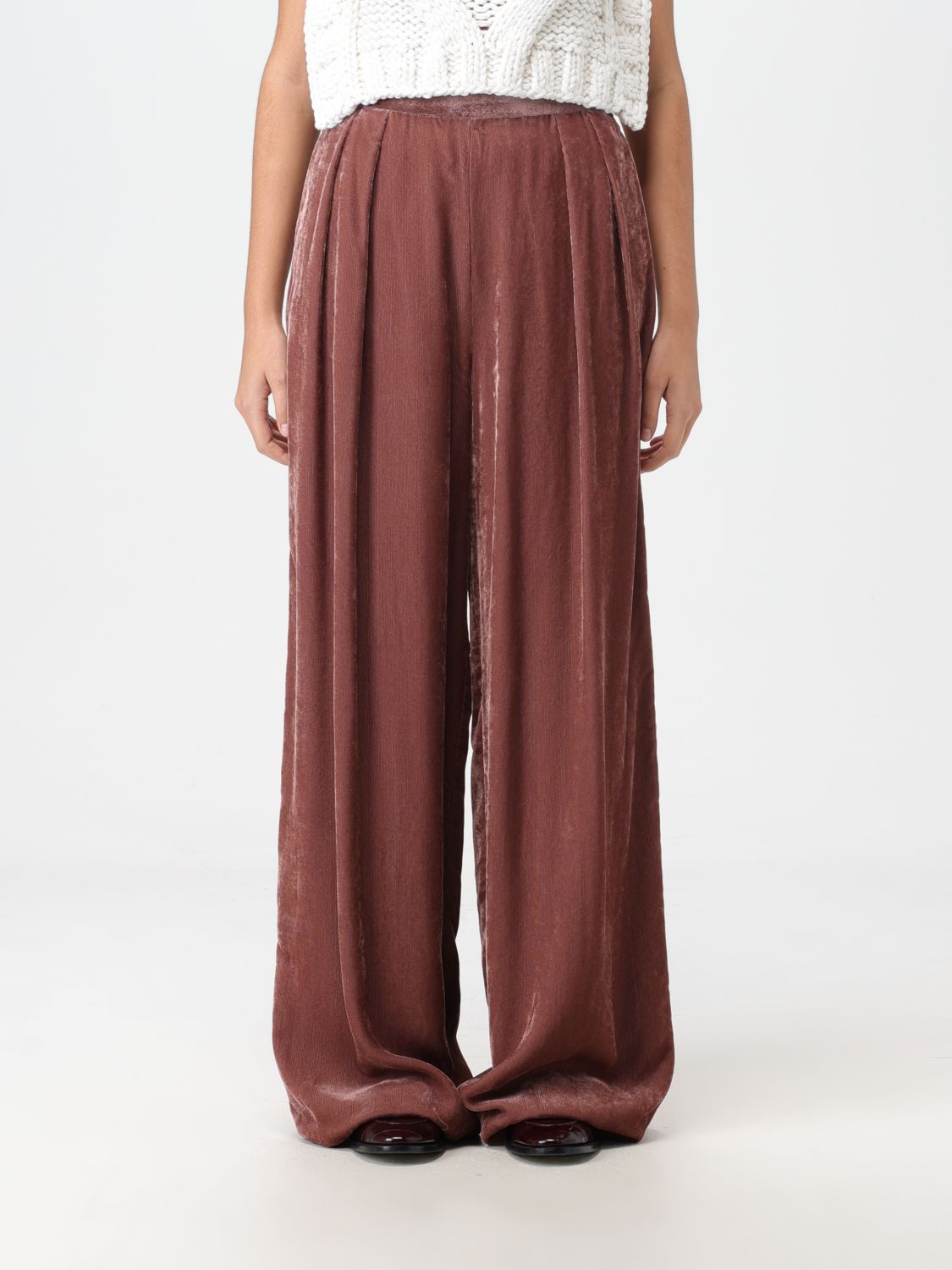 Fabiana Filippi Trousers FABIANA FILIPPI Woman colour Burgundy