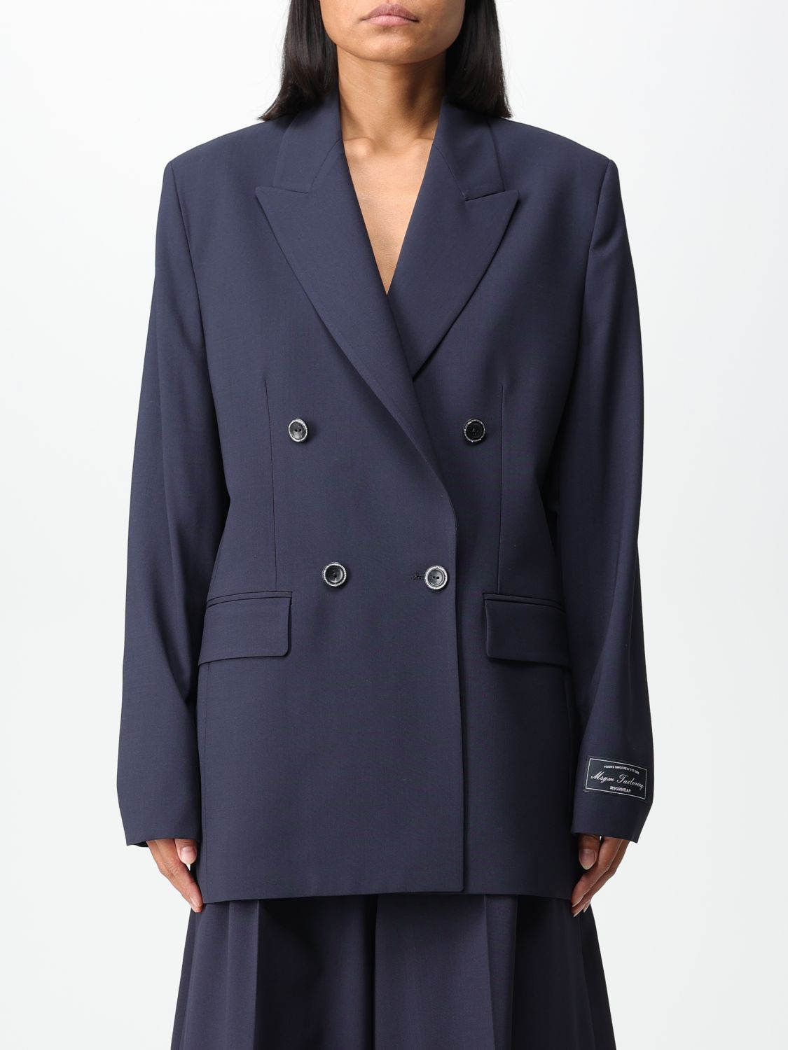 Msgm Jacket MSGM Woman colour Blue