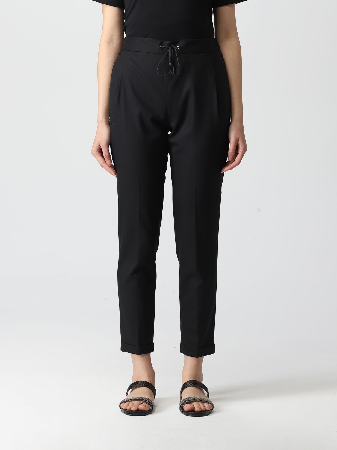 Fabiana Filippi Trousers FABIANA FILIPPI Woman colour Black