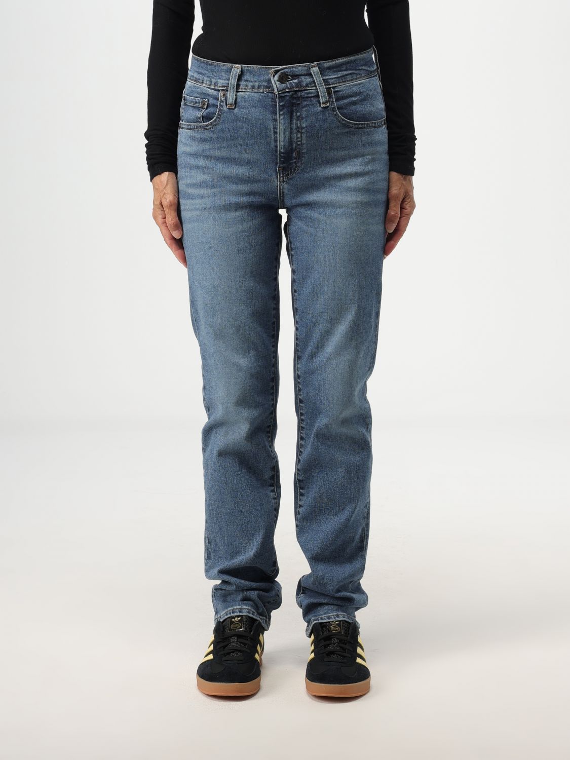 Levi's Trousers LEVI'S Woman colour Denim