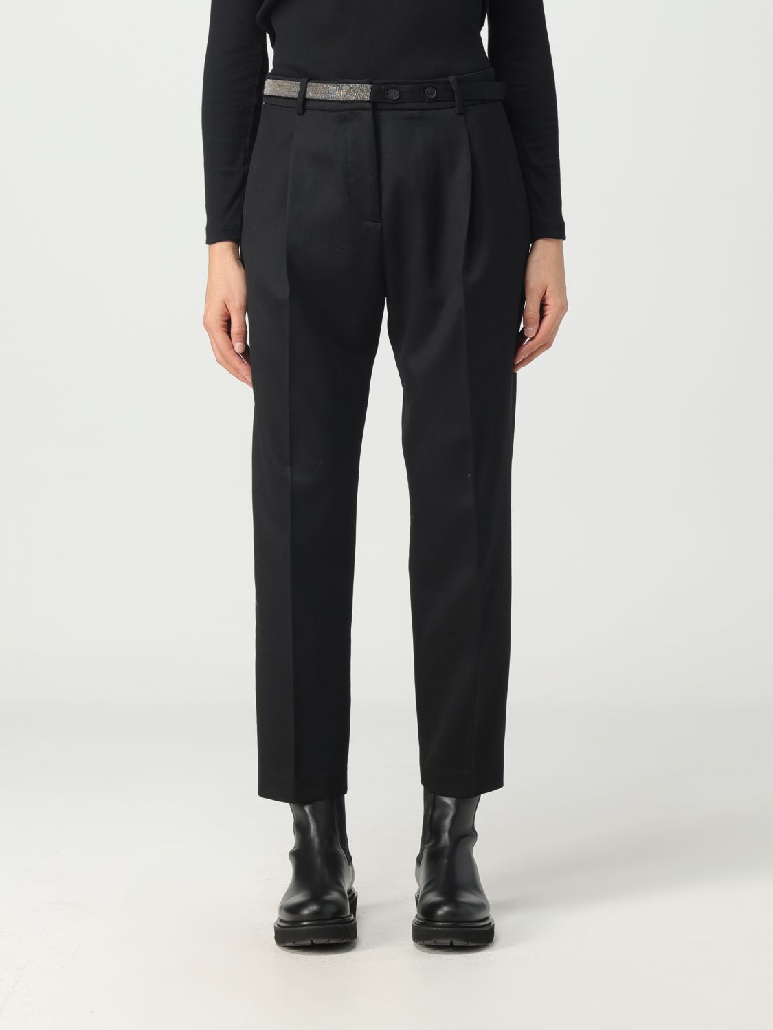 Fabiana Filippi Trousers FABIANA FILIPPI Woman colour Black