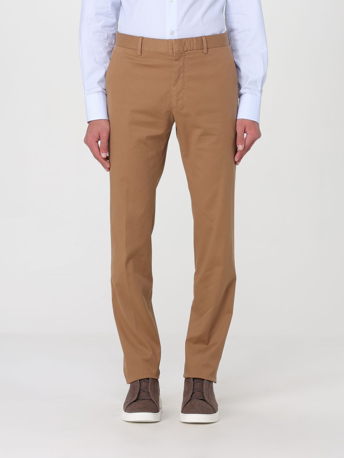 zegna Trousers ZEGNA Men colour Brown