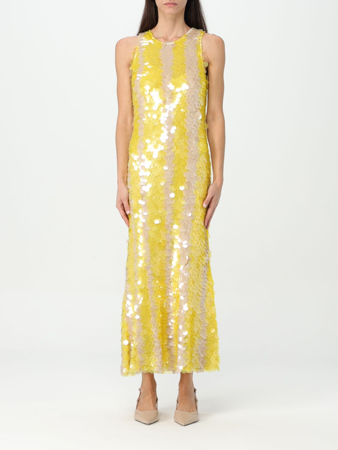 Pinko Dress PINKO Woman colour Yellow