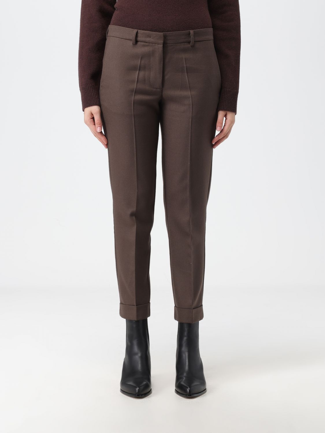 Grifoni Trousers GRIFONI Woman colour Coffee