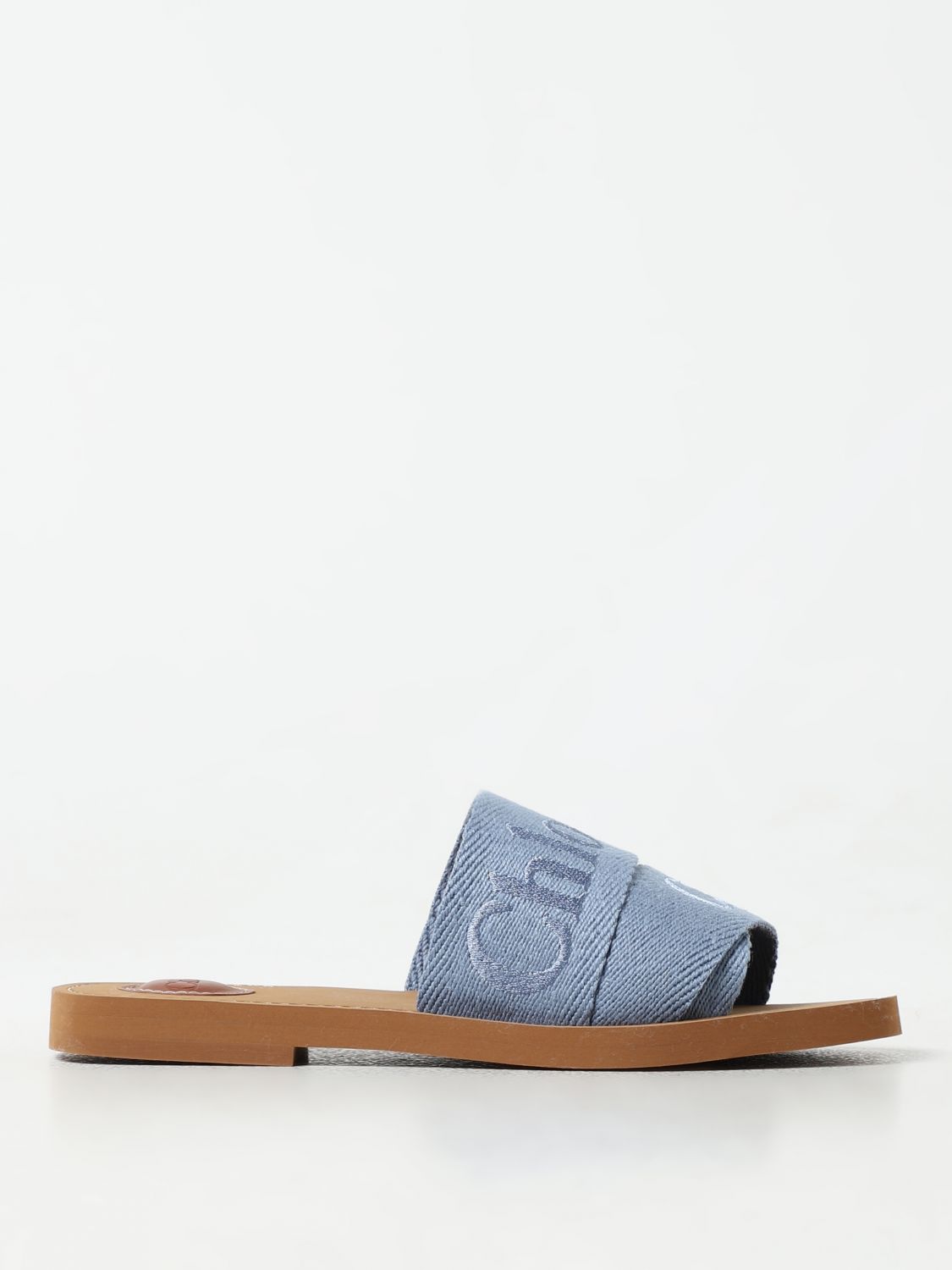 Chloé Flat Sandals CHLOÉ Woman colour Blue