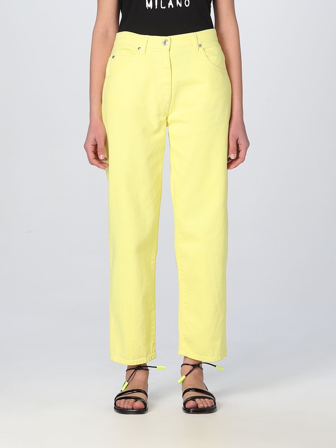 Msgm Trousers MSGM Woman colour Yellow