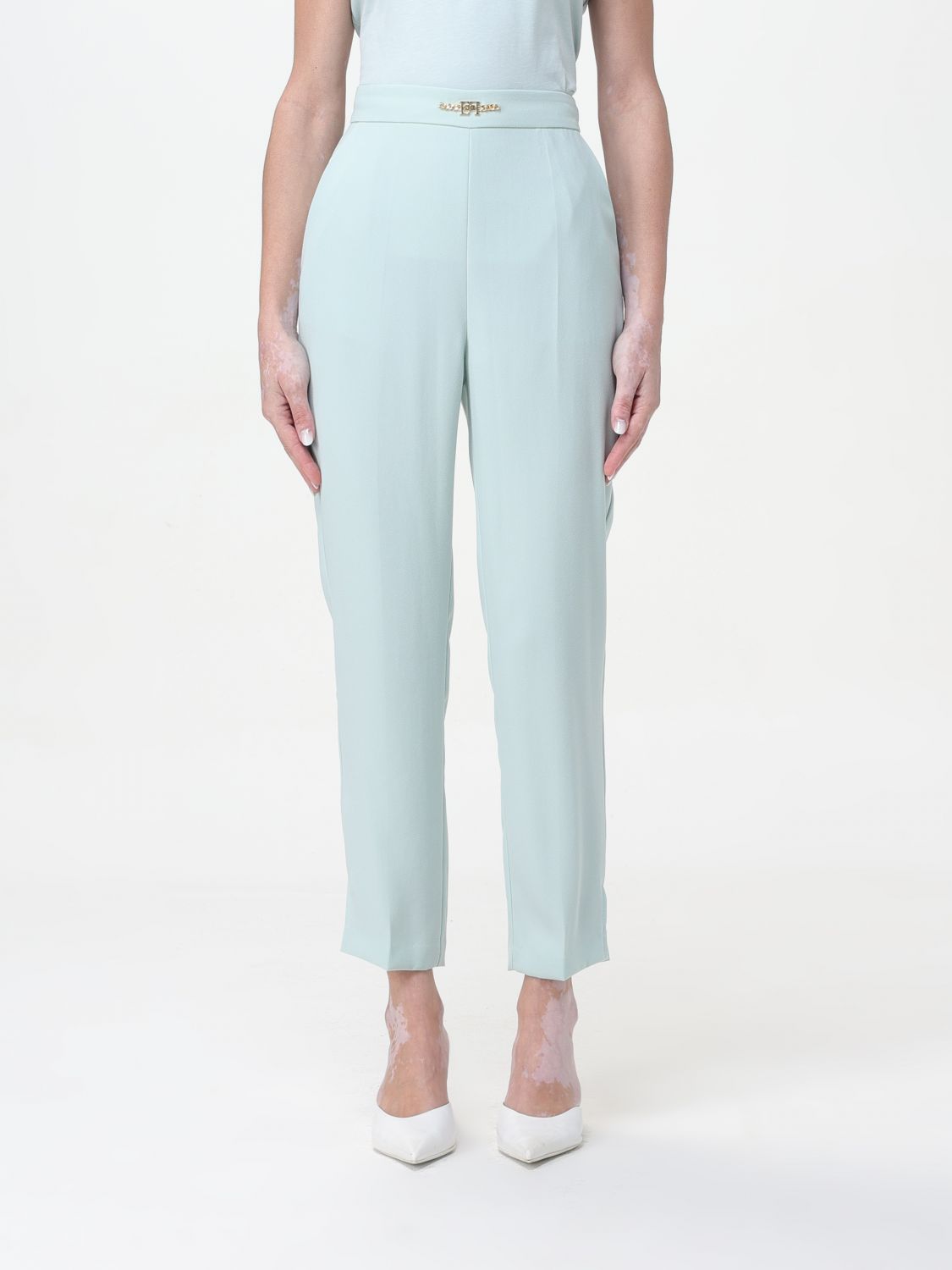 Elisabetta Franchi Trousers ELISABETTA FRANCHI Woman colour Water