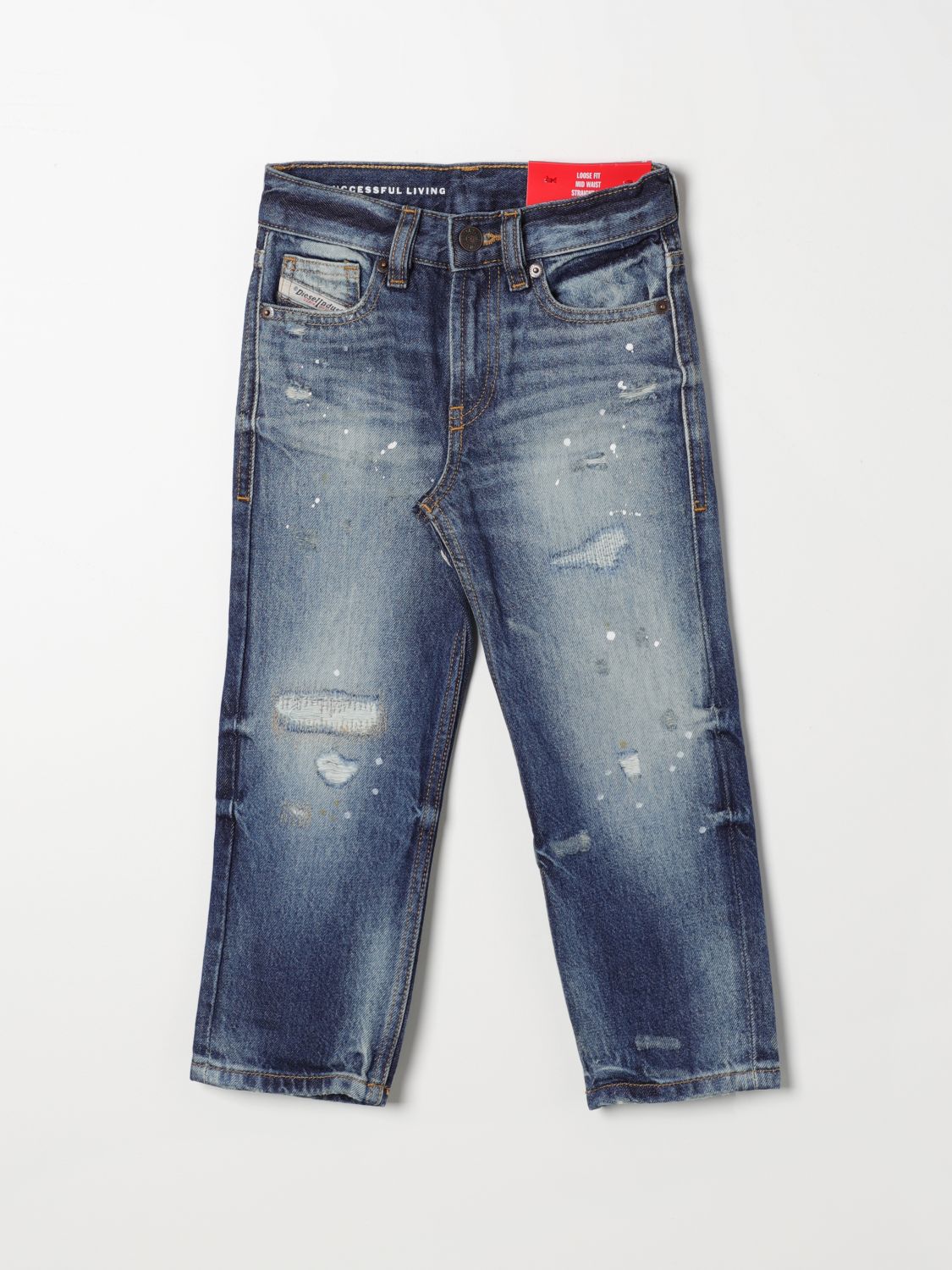 Diesel Trousers DIESEL Kids colour Blue