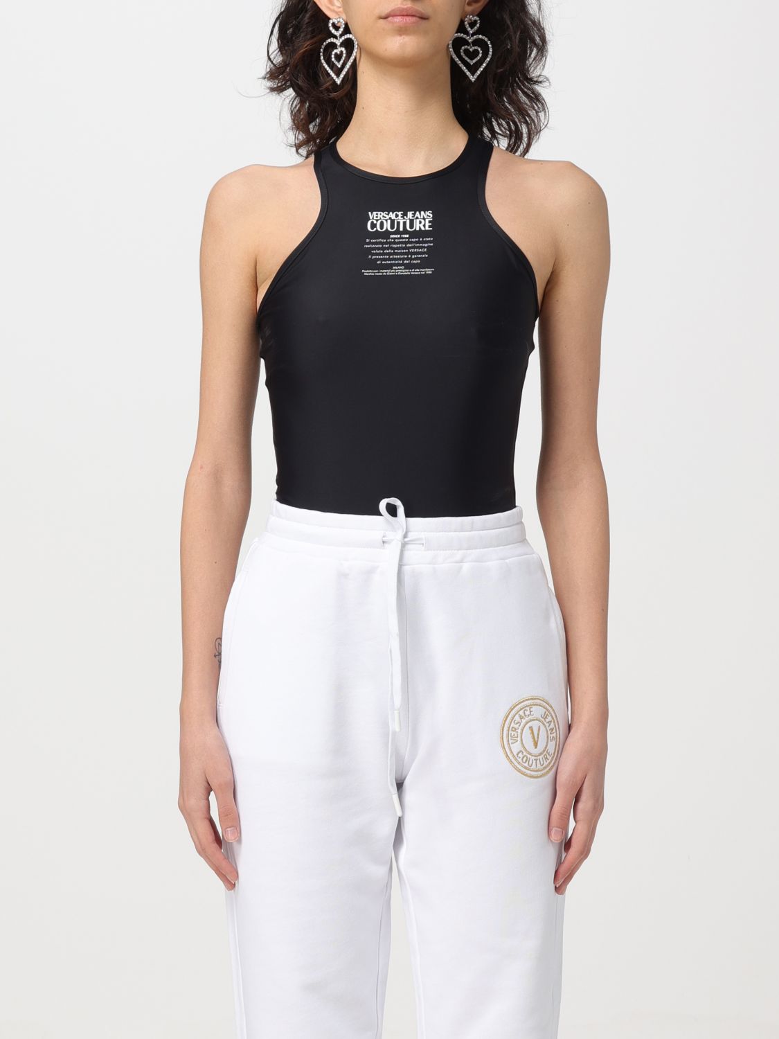 Versace Jeans Couture Top VERSACE JEANS COUTURE Woman colour Black