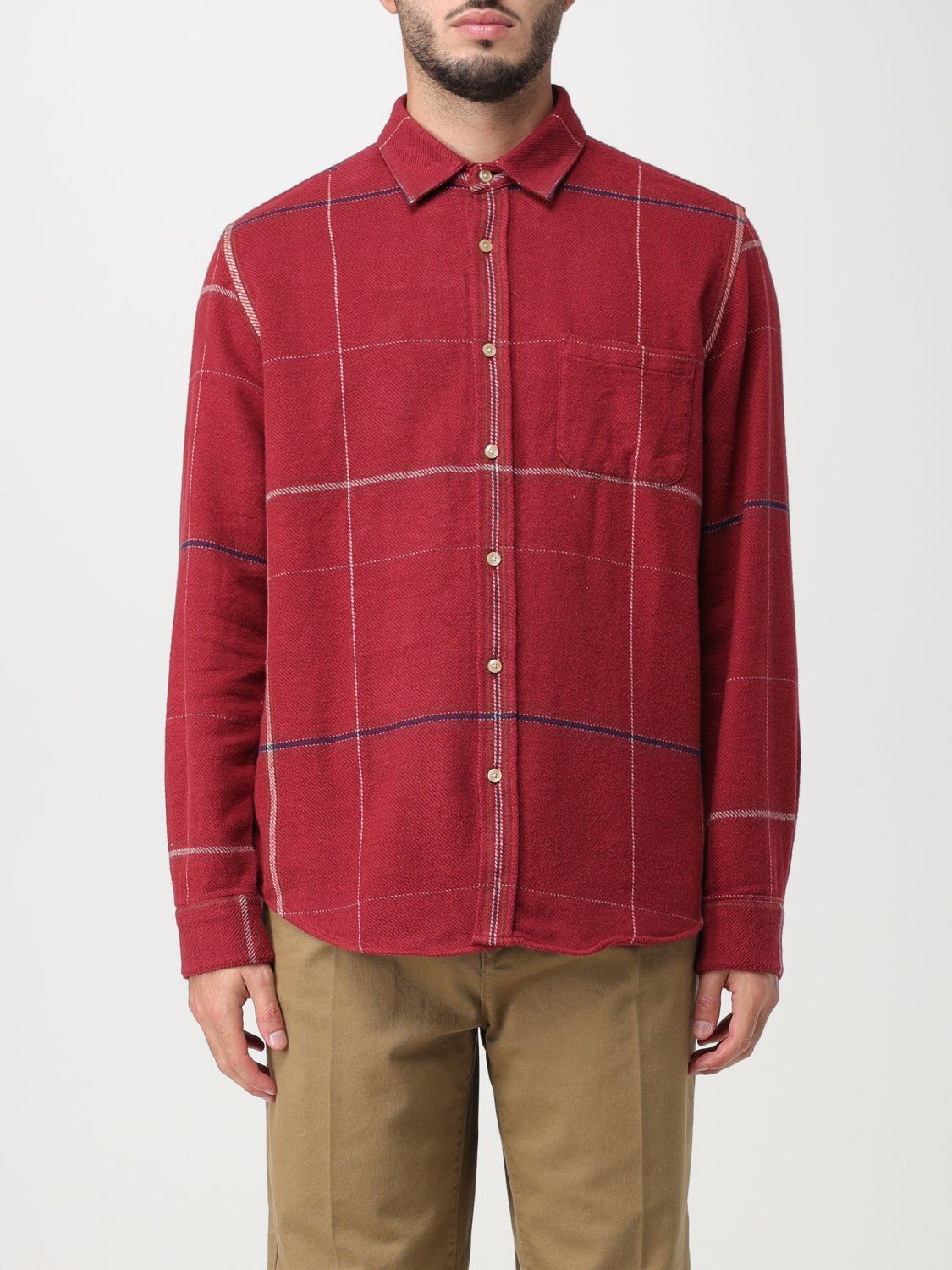Portuguese Flannel Shirt PORTUGUESE FLANNEL Men colour Red
