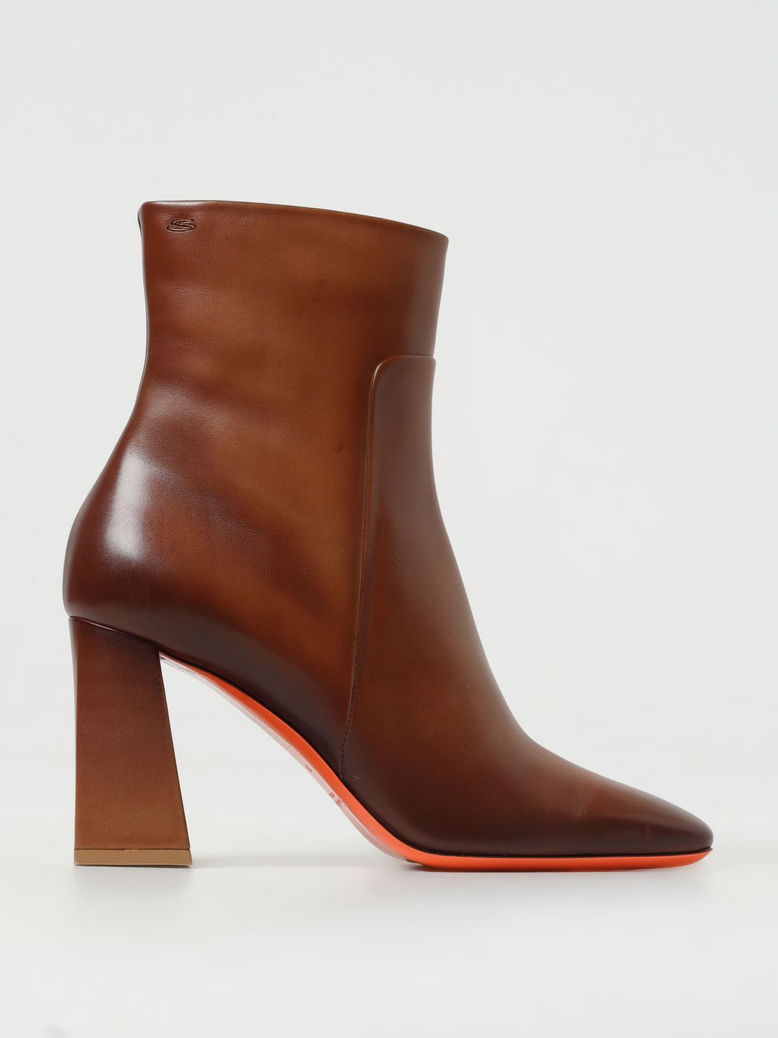 Santoni Flat Ankle Boots SANTONI Woman colour Biscuit