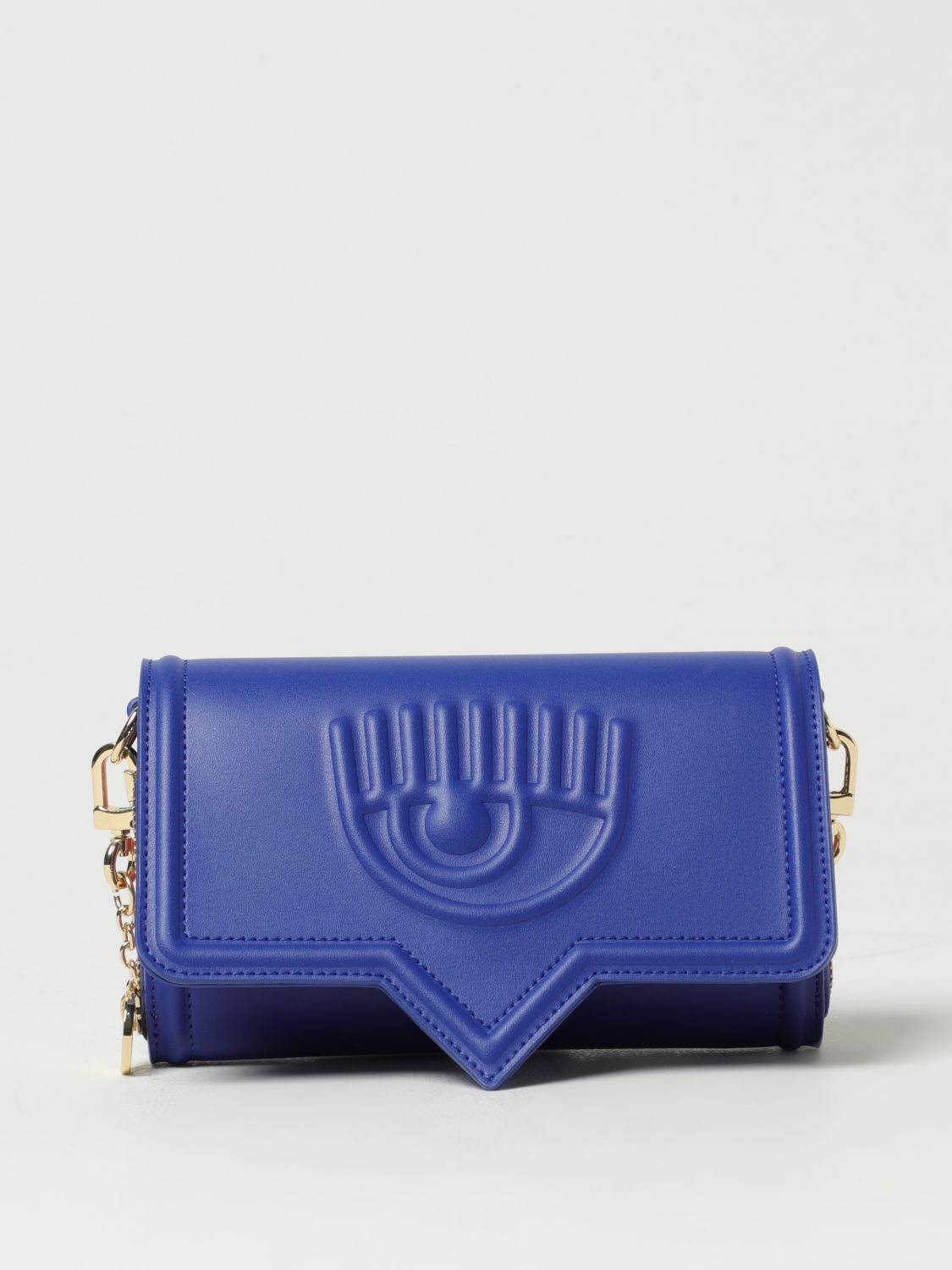 CHIARA FERRAGNI Mini Bag CHIARA FERRAGNI Woman colour Gnawed Blue