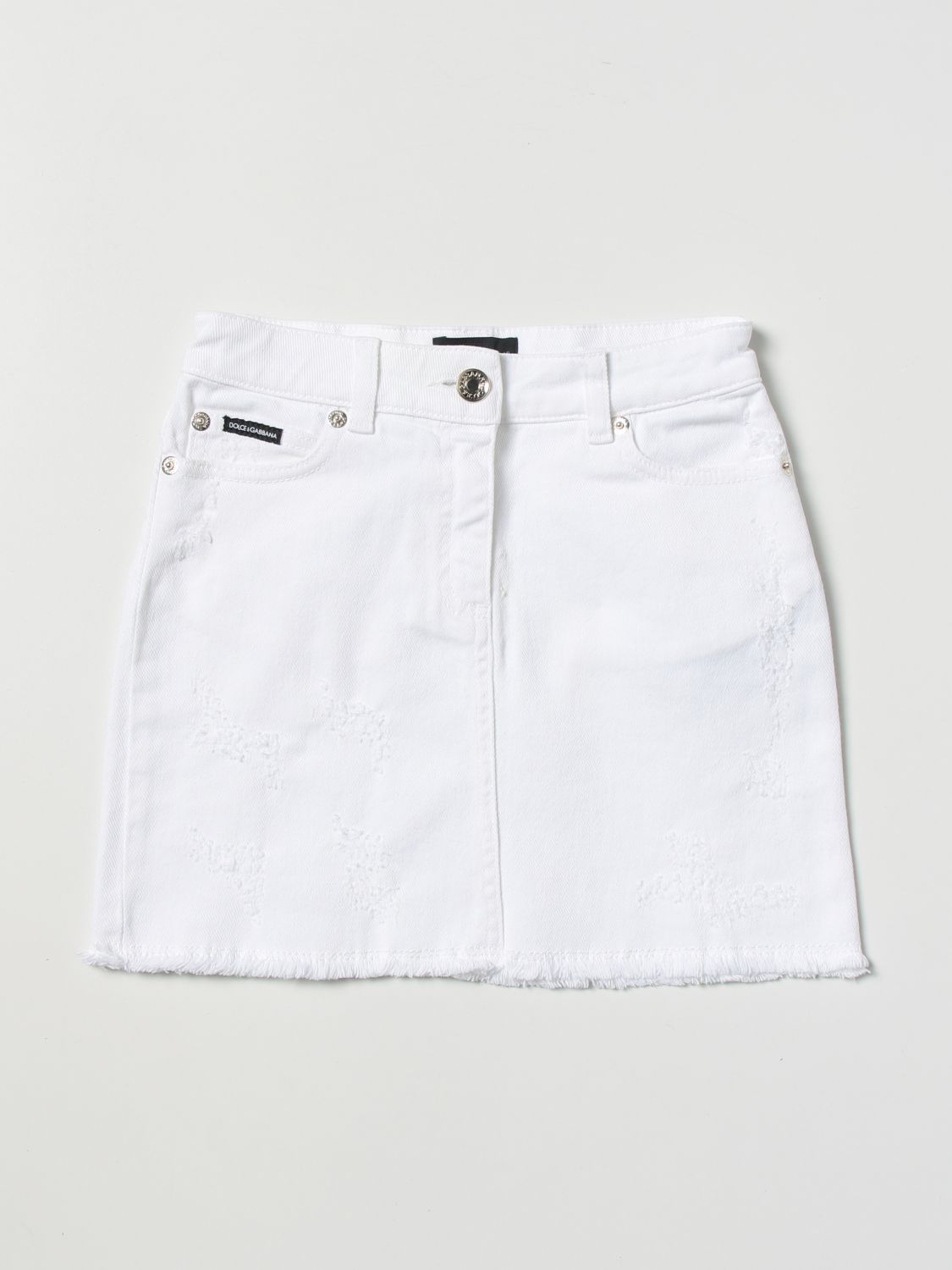 Dolce & Gabbana Skirt DOLCE & GABBANA Kids colour White