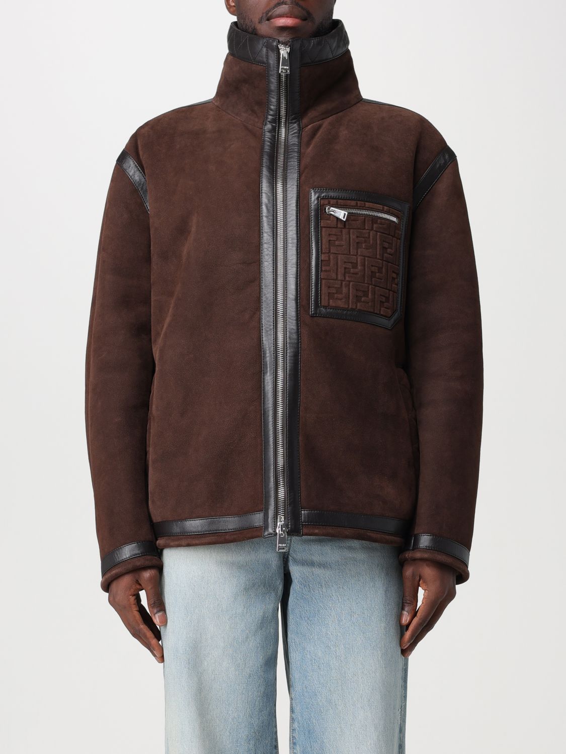 FENDI Jacket FENDI Men colour Brown