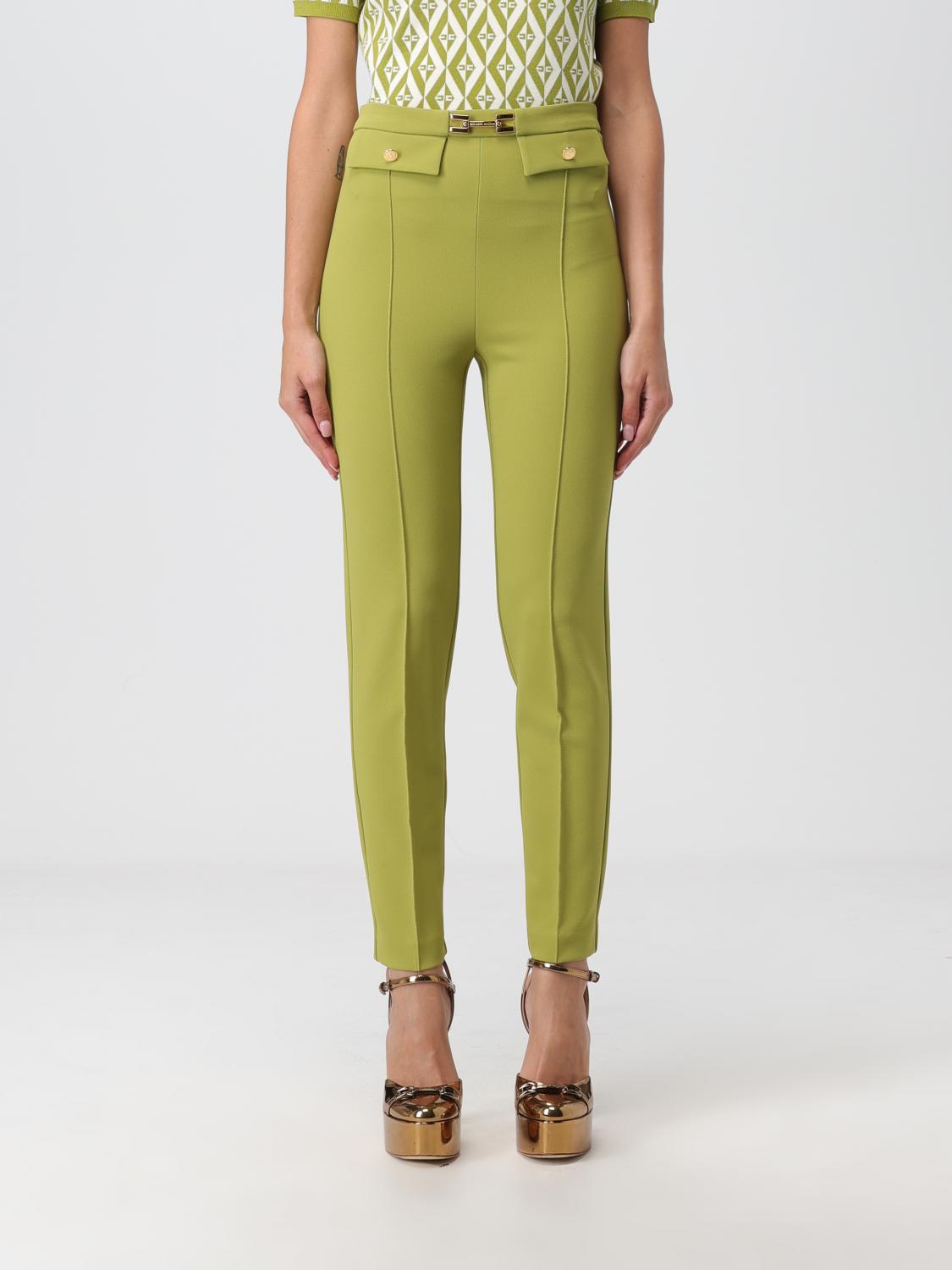 Elisabetta Franchi Trousers ELISABETTA FRANCHI Woman colour Olive