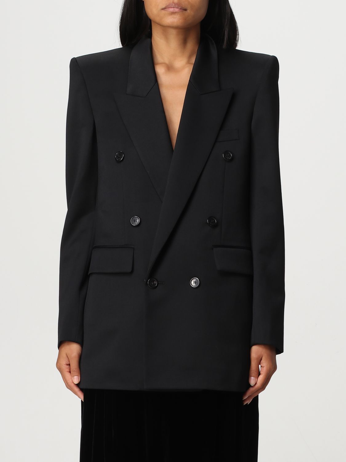 Saint Laurent Blazer SAINT LAURENT Woman colour Black