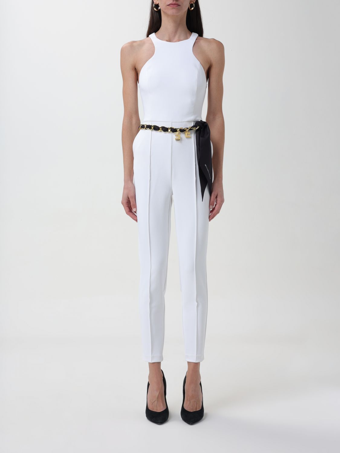 Elisabetta Franchi Trousers ELISABETTA FRANCHI Woman colour Ivory