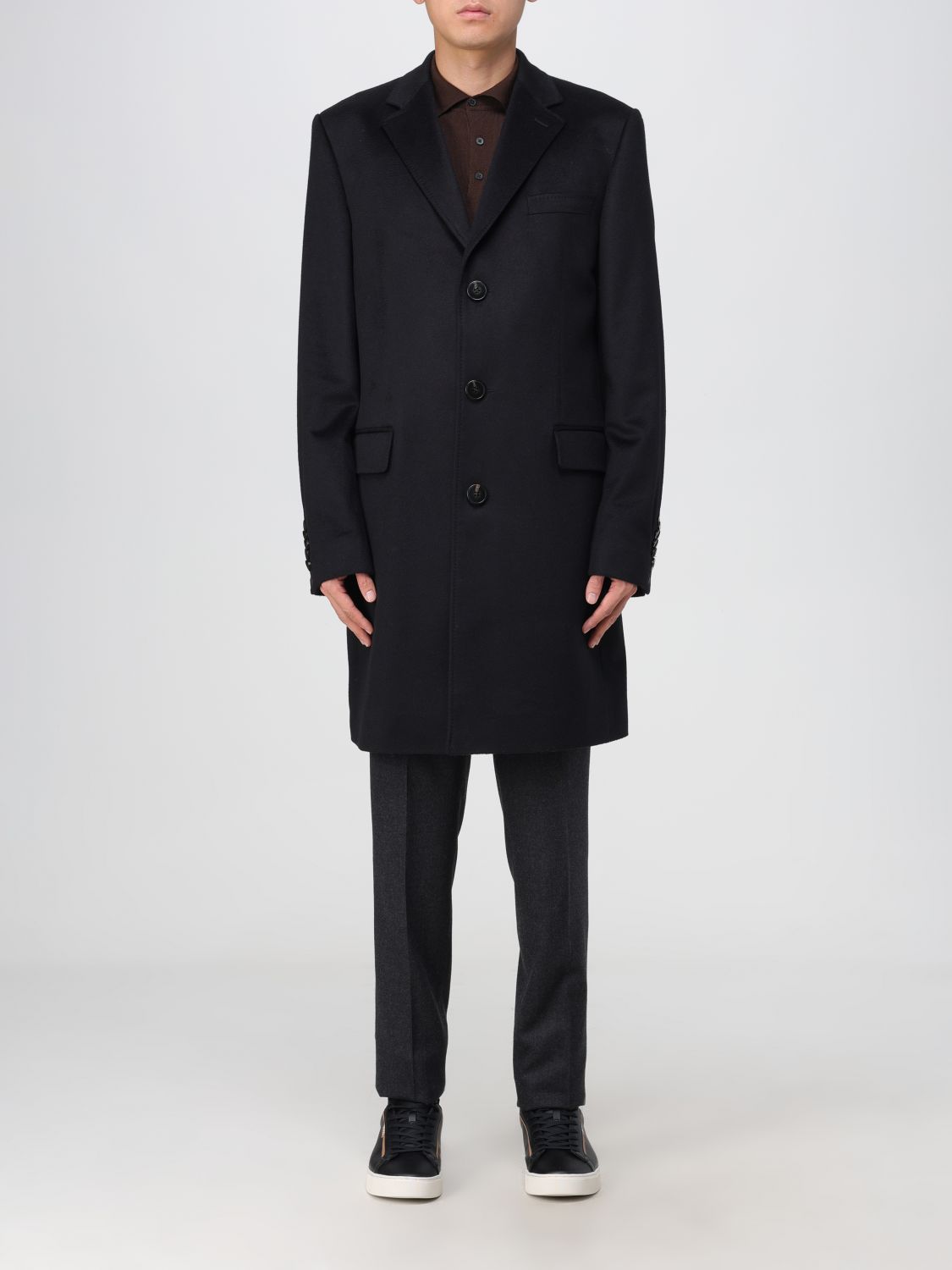 BOSS Coat BOSS Men colour Black