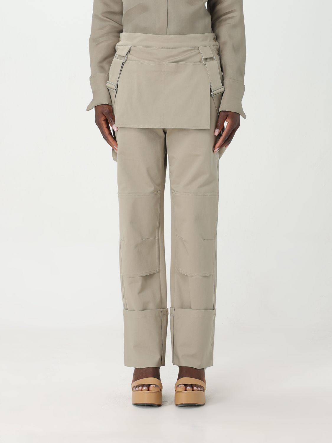 Max Mara Trousers MAX MARA Woman colour Sage