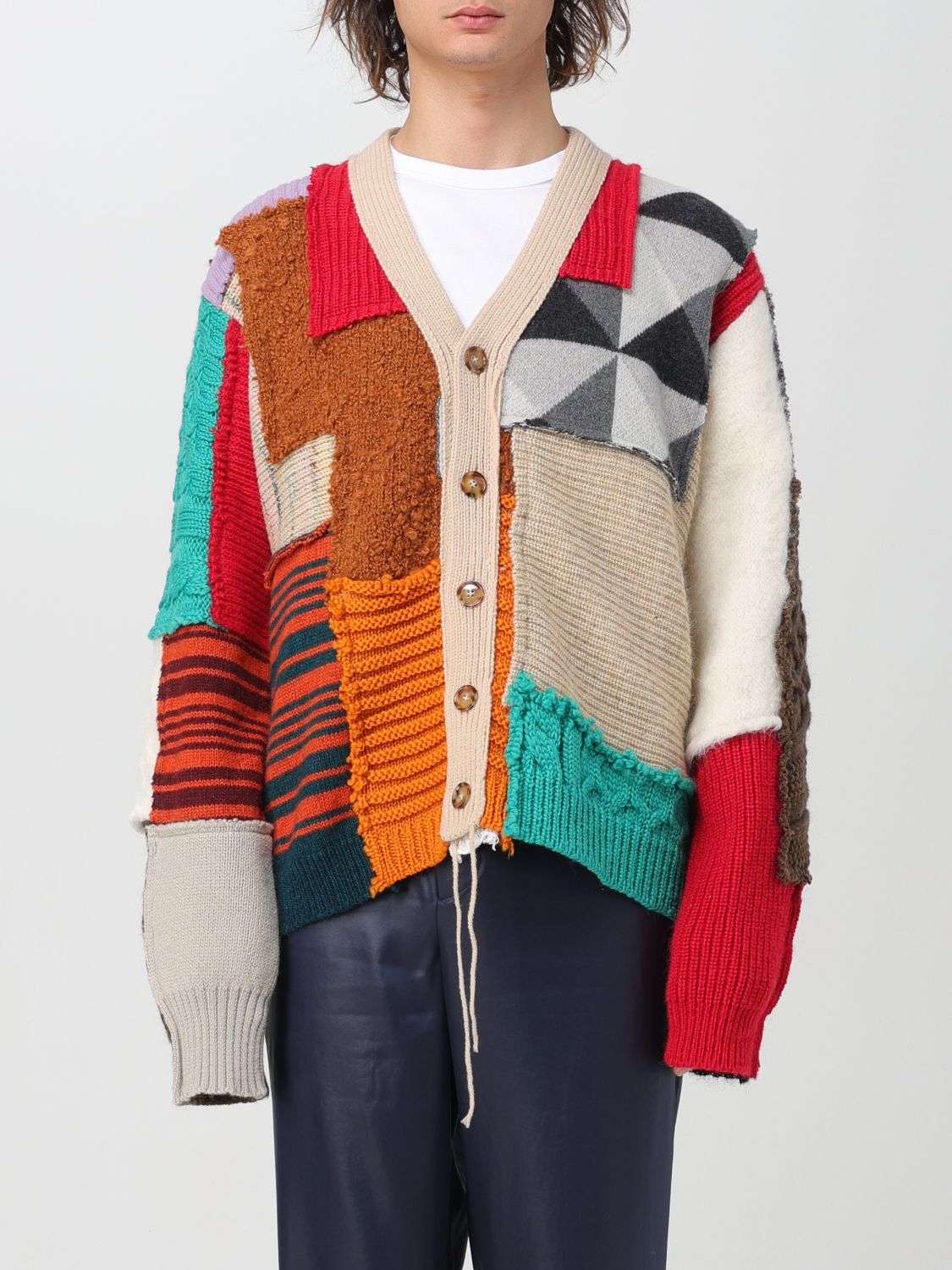 Paura Cardigan PAURA Men colour Multicolor