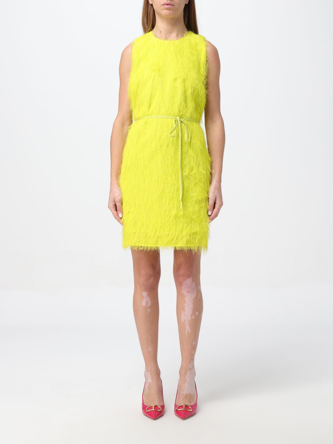 Twinset Dress TWINSET Woman colour Lemon