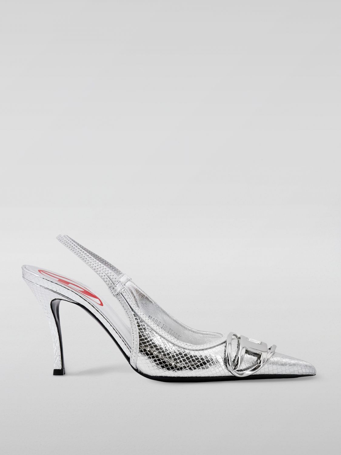 Diesel High Heel Shoes DIESEL Woman colour Silver