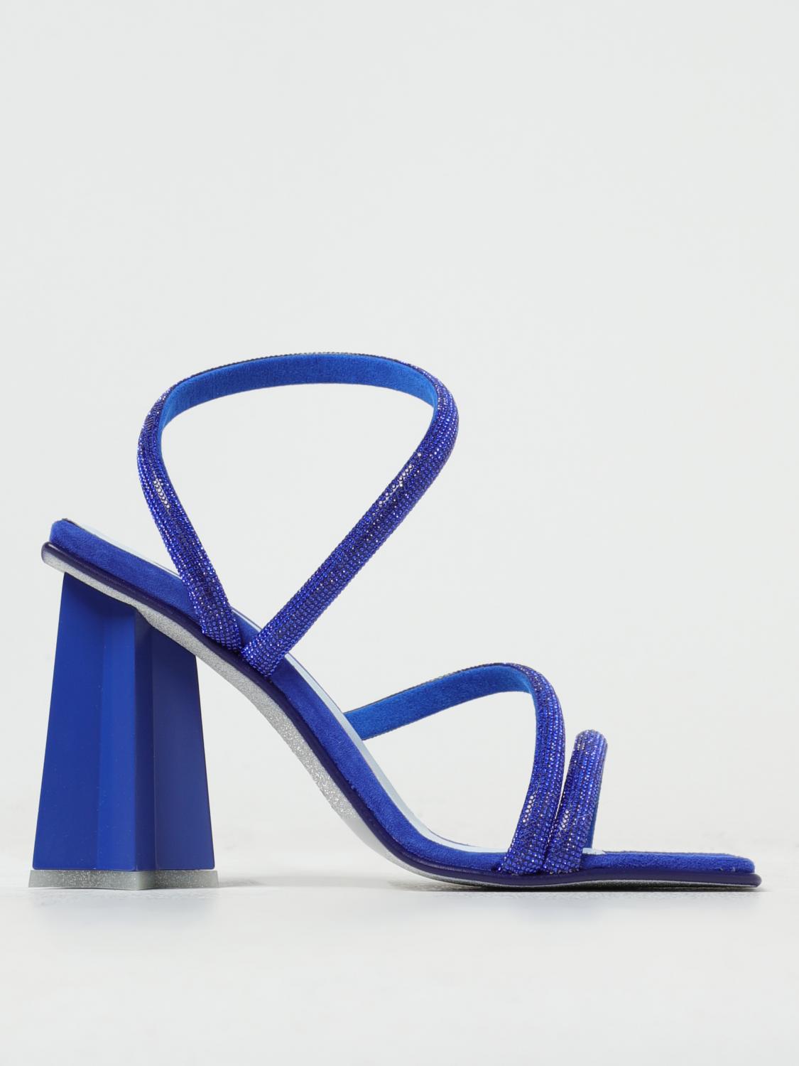 CHIARA FERRAGNI Heeled Sandals CHIARA FERRAGNI Woman colour Gnawed Blue