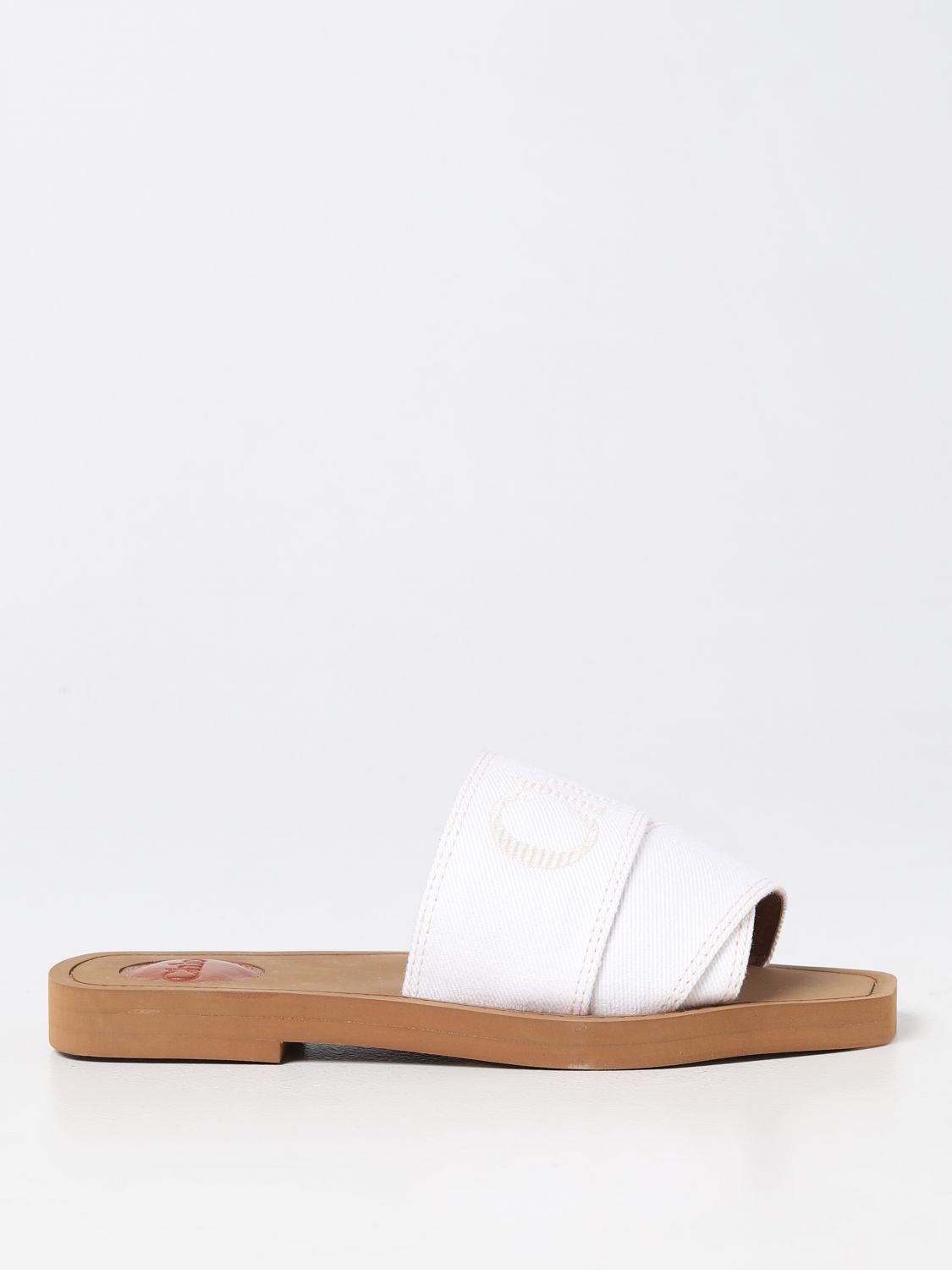 Chloé Flat Sandals CHLOÉ Woman colour White