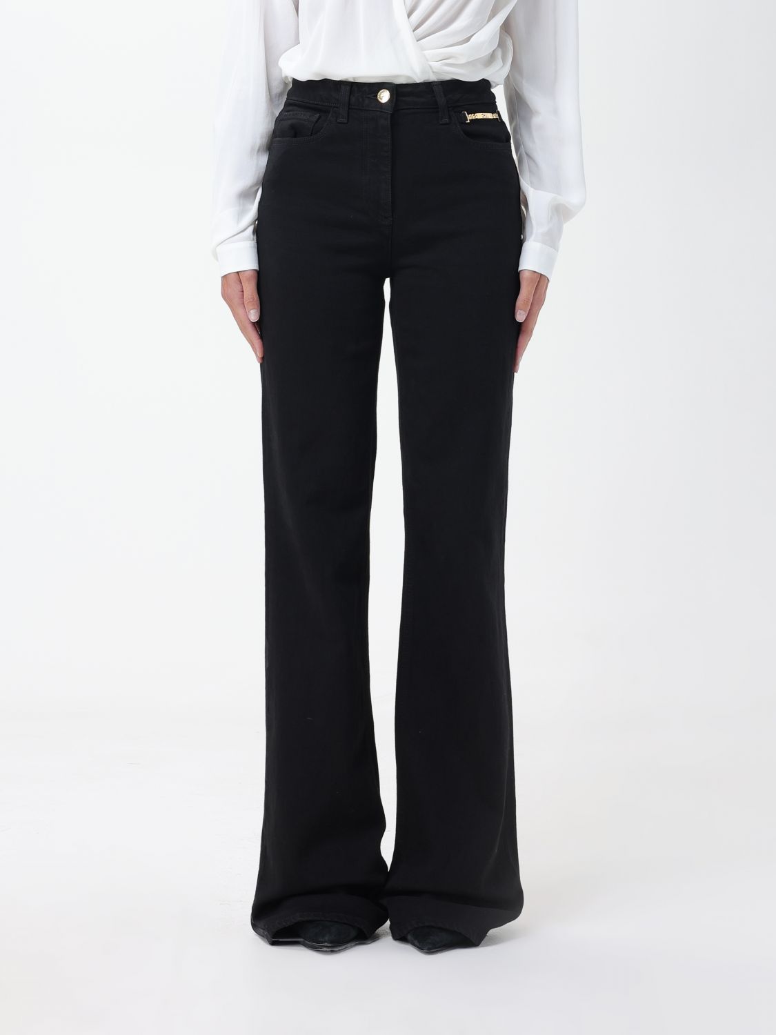 Elisabetta Franchi Trousers ELISABETTA FRANCHI Woman colour Black