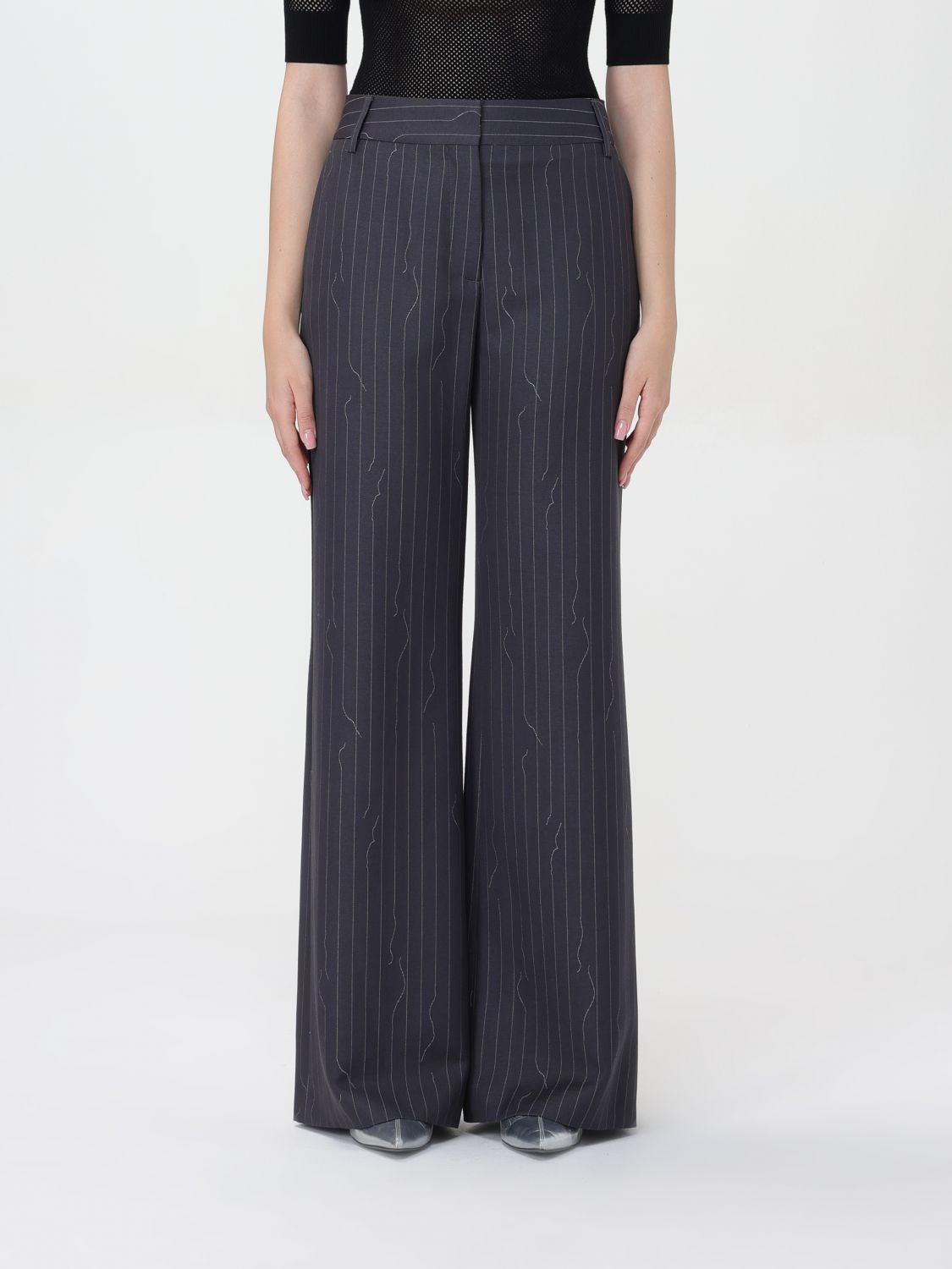 OFF-WHITE Pants OFF-WHITE Woman color Grey