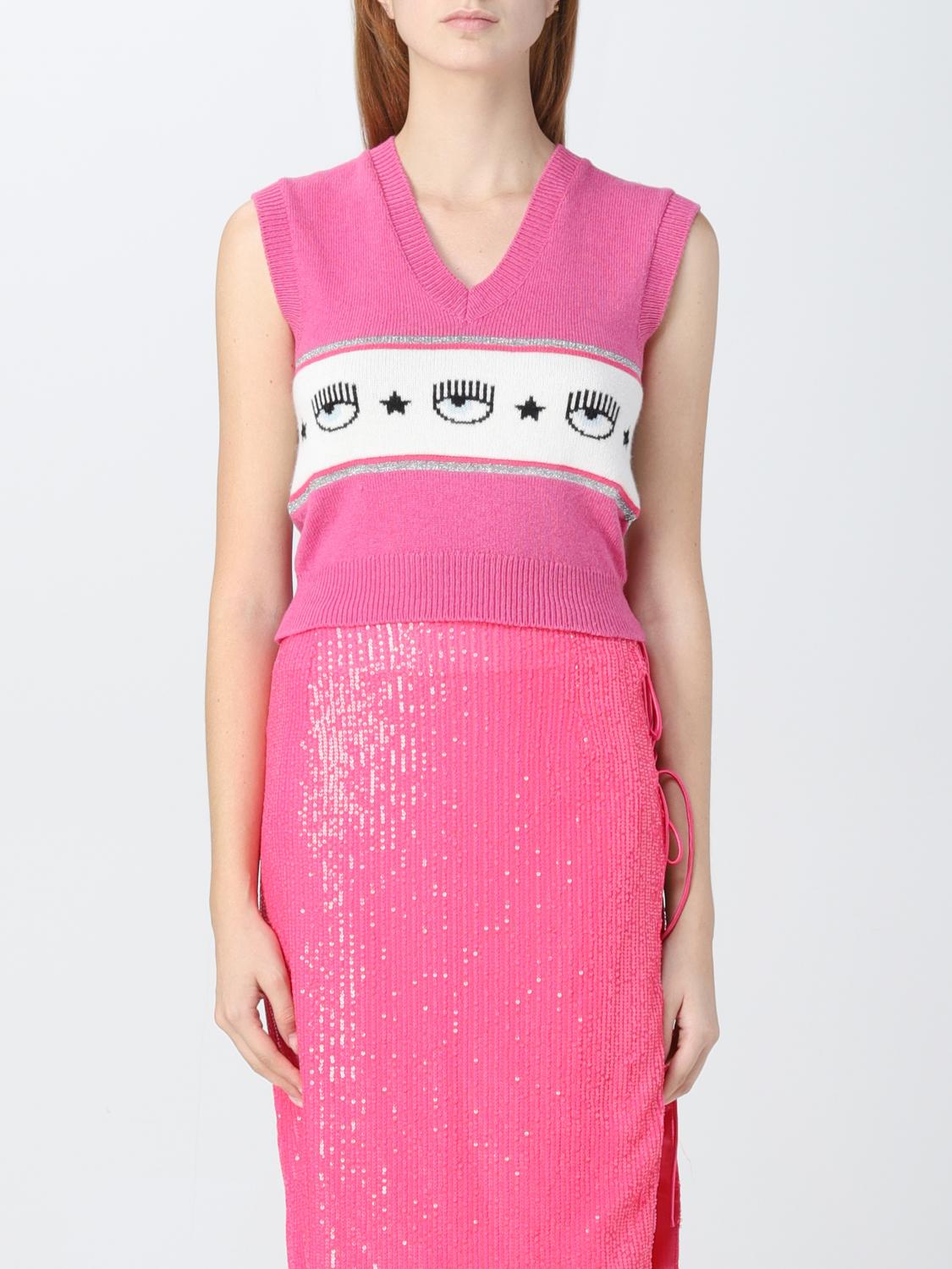 CHIARA FERRAGNI Waistcoat CHIARA FERRAGNI Woman colour Pink