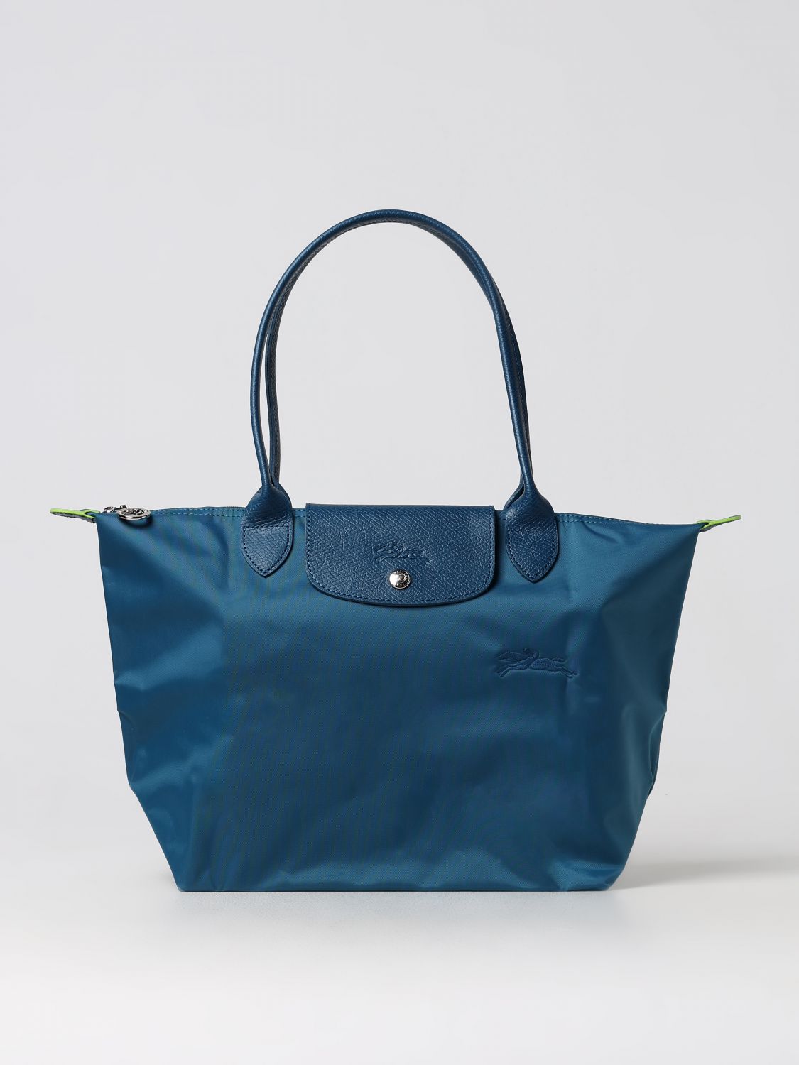  Longchamp Le Pliage recycled nylon and leather bag