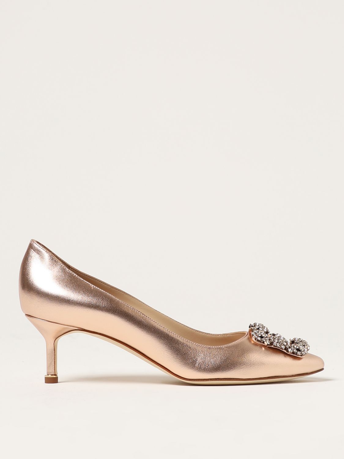 Manolo Blahnik Court Shoes MANOLO BLAHNIK Woman colour Gold