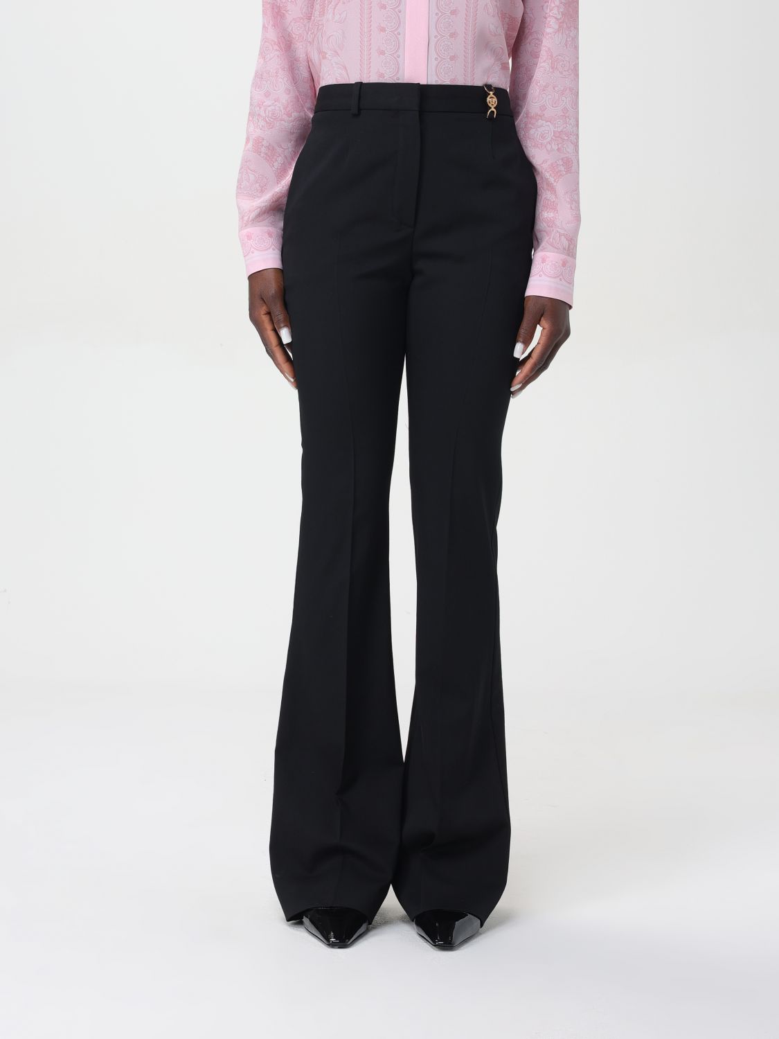Versace Pants VERSACE Woman color Black