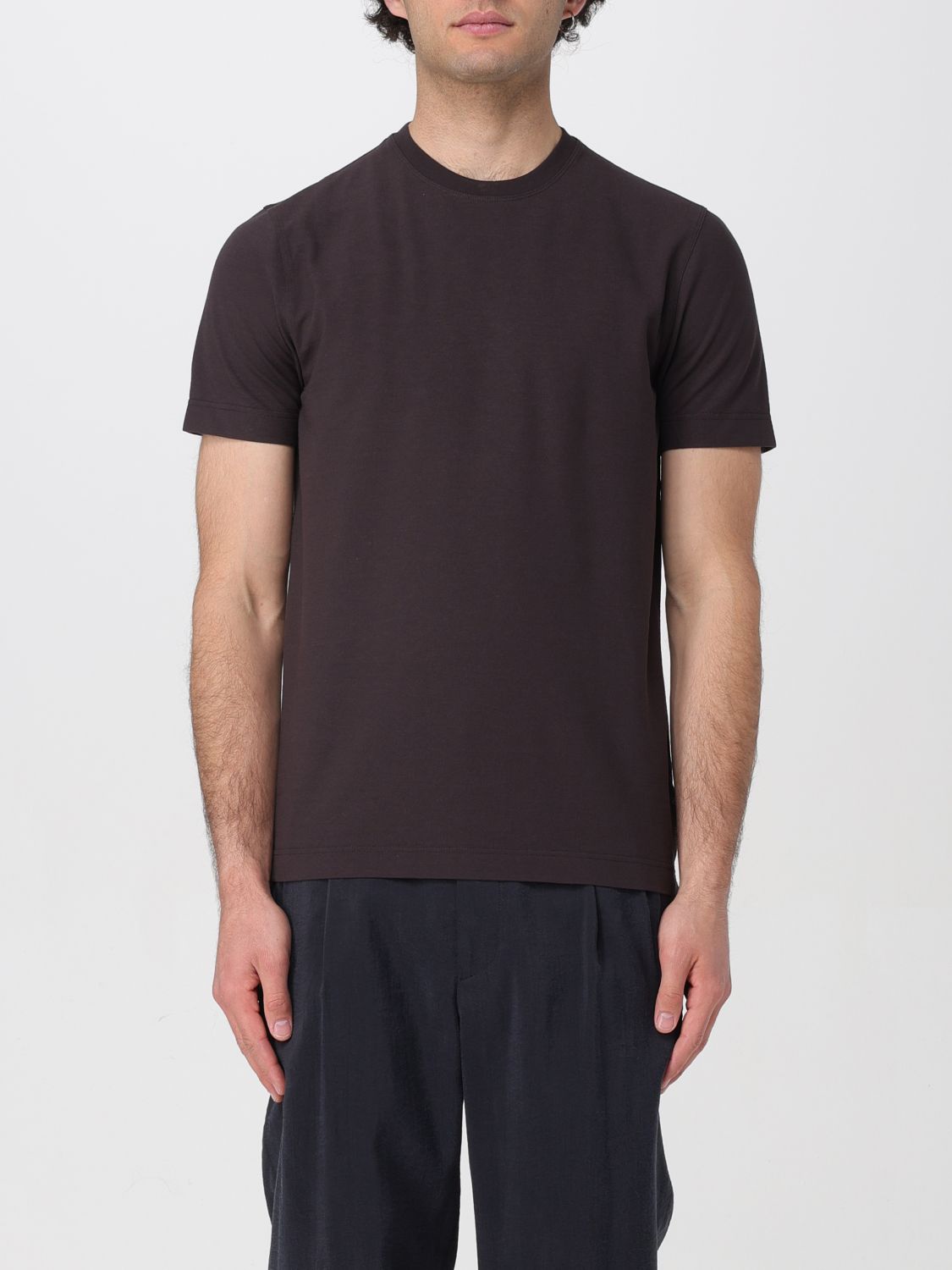 Zanone T-Shirt ZANONE Men colour Brown