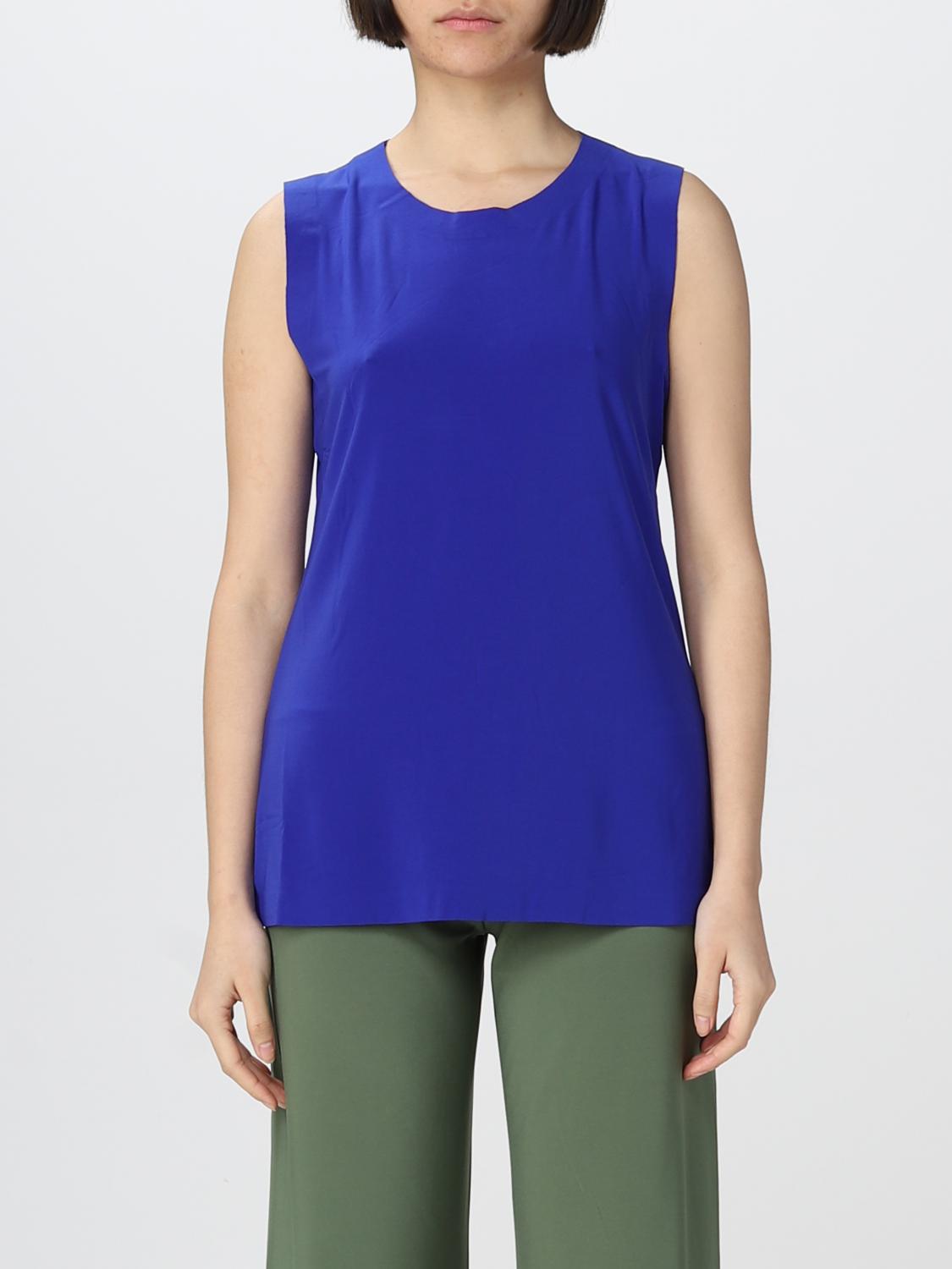 Norma Kamali Top NORMA KAMALI Woman colour Cobalt